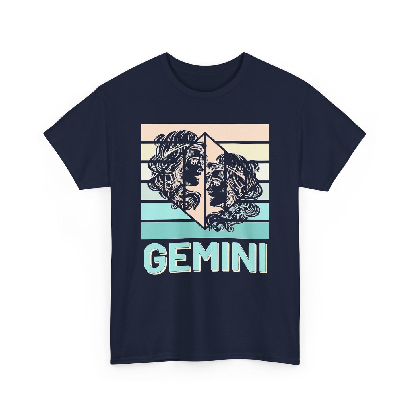 Gemini Zodiac Heavy Cotton Tee, Perfect for Astrology Lovers, Birthday Gifts, Casual Wear, Star Sign Apparel, Vintage Unisex Graphic Tee