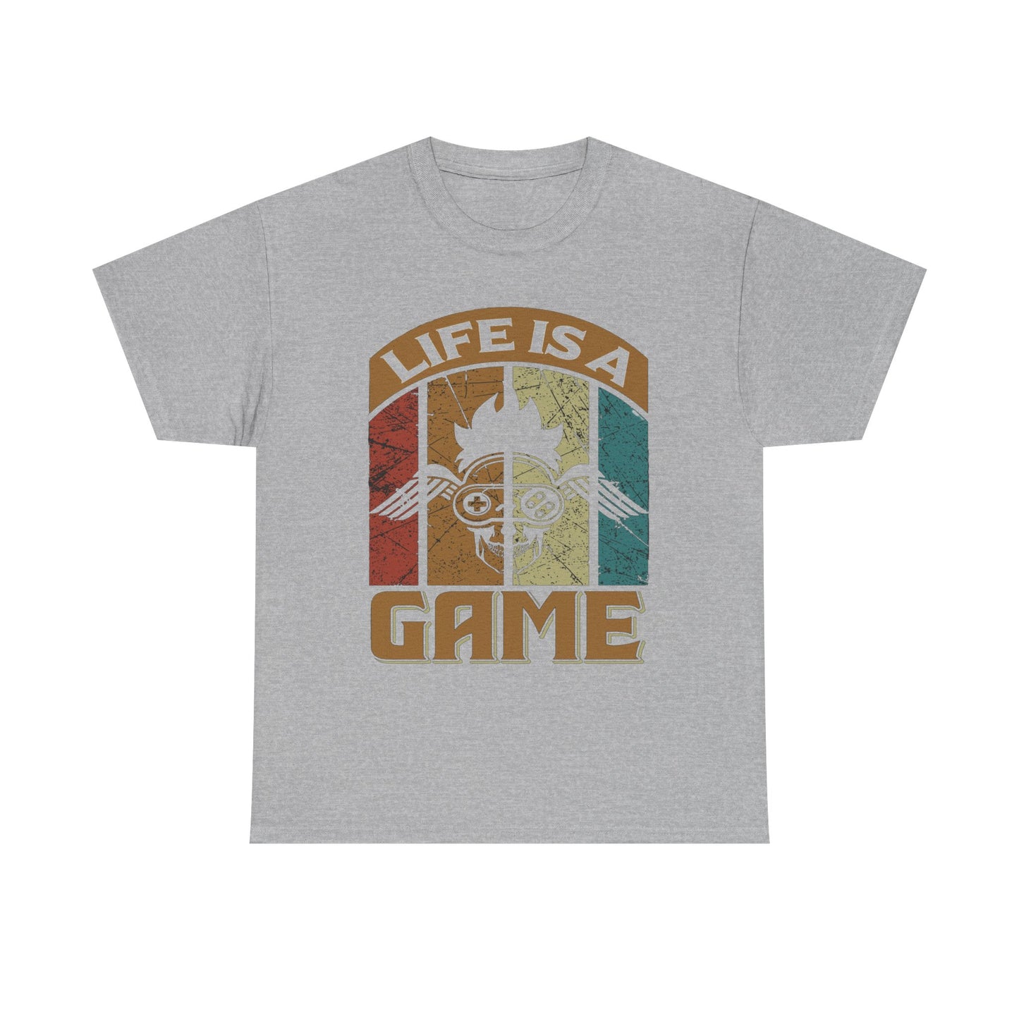 Retro Wisdom Unisex Tee, Life is a Game Graphic T-Shirt, Words of Wisdom Shirt, Vintage Inspirational Tee, Quote Tee Gift, Retro Graphic Tee
