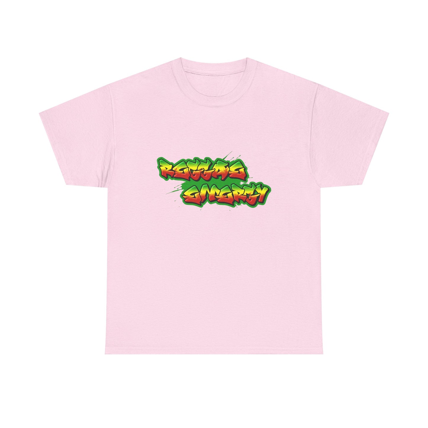 Music Nostalgia Reggae Energy Unisex Cotton Tee, Graffiti Style Design Graphic Tee, Artistic Typography Top