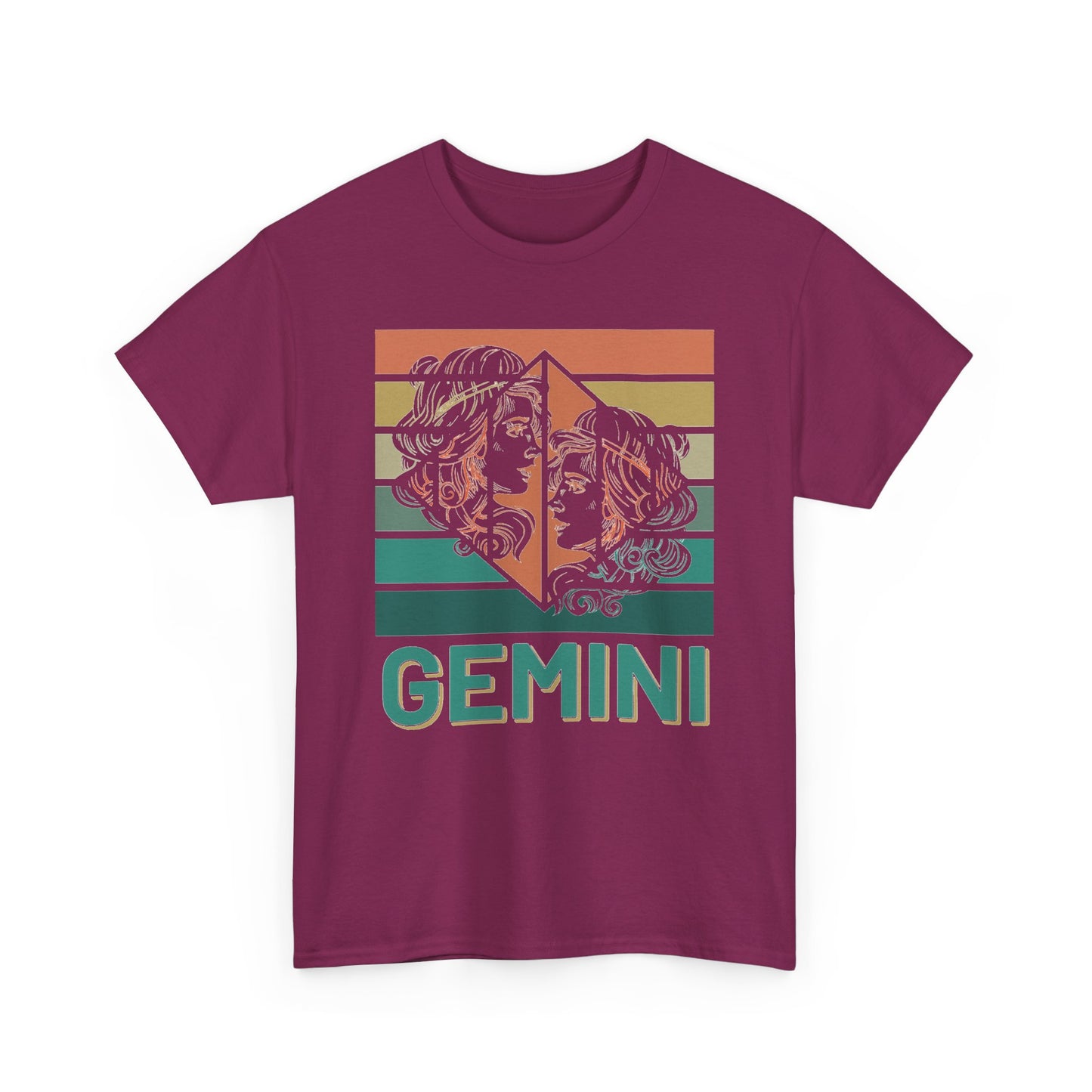 Gemini Zodiac Unisex Cotton Tee, Astrology Gift, Birthday Shirt, Horoscope Tee, Astrology Apparel, Summer Fashion, Retro Design, Vintage