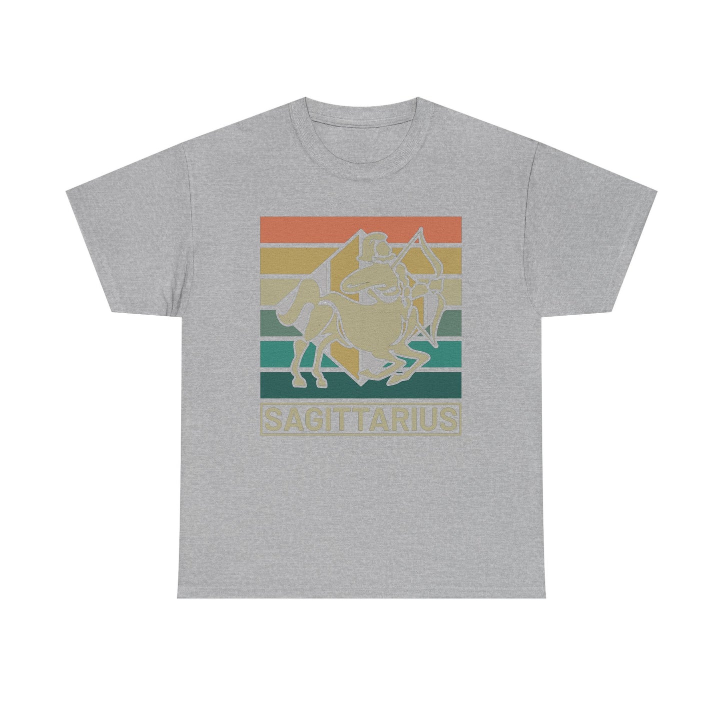 Horoscope Sagittarius Graphic Tee, Unisex Heavy Cotton Shirt, Zodiac Apparel, Astrology Gift, Casual Wear, Vintage Style, Retro Design