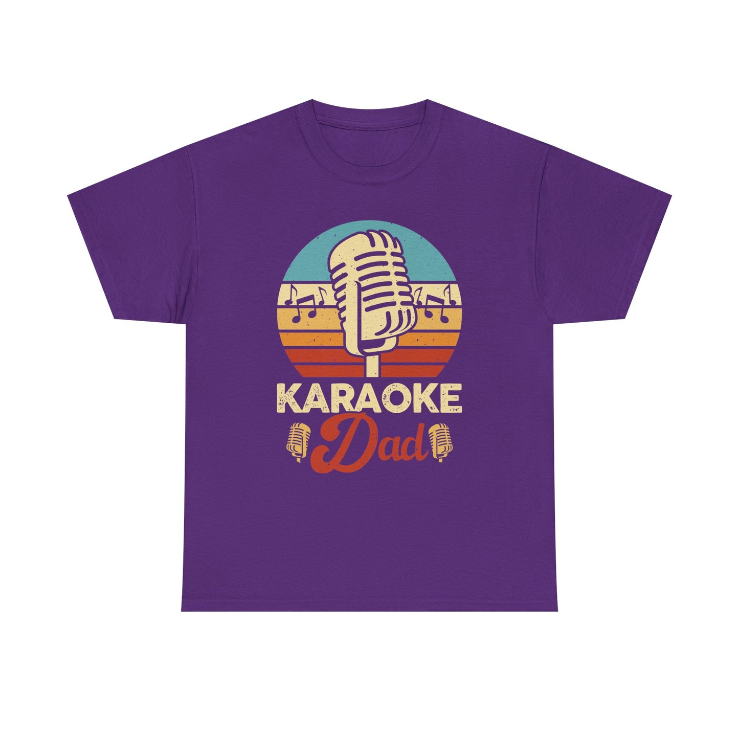 Karaoke Vibe, Karaoke Dad Tee, Unisex Heavy Cotton Shirt for Music Lovers, Father's Day Gift, Family Gatherings, Music Lovers, Casual Wear