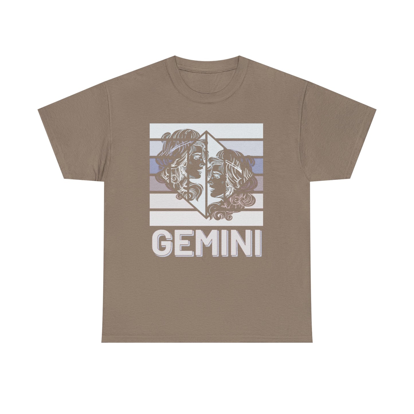 Gemini Zodiac T-Shirt, Astrology Gift, Retro Heavy Cotton Tee, Horoscope Apparel, Birthday Gift, Celestial Fashion, Vintage Style
