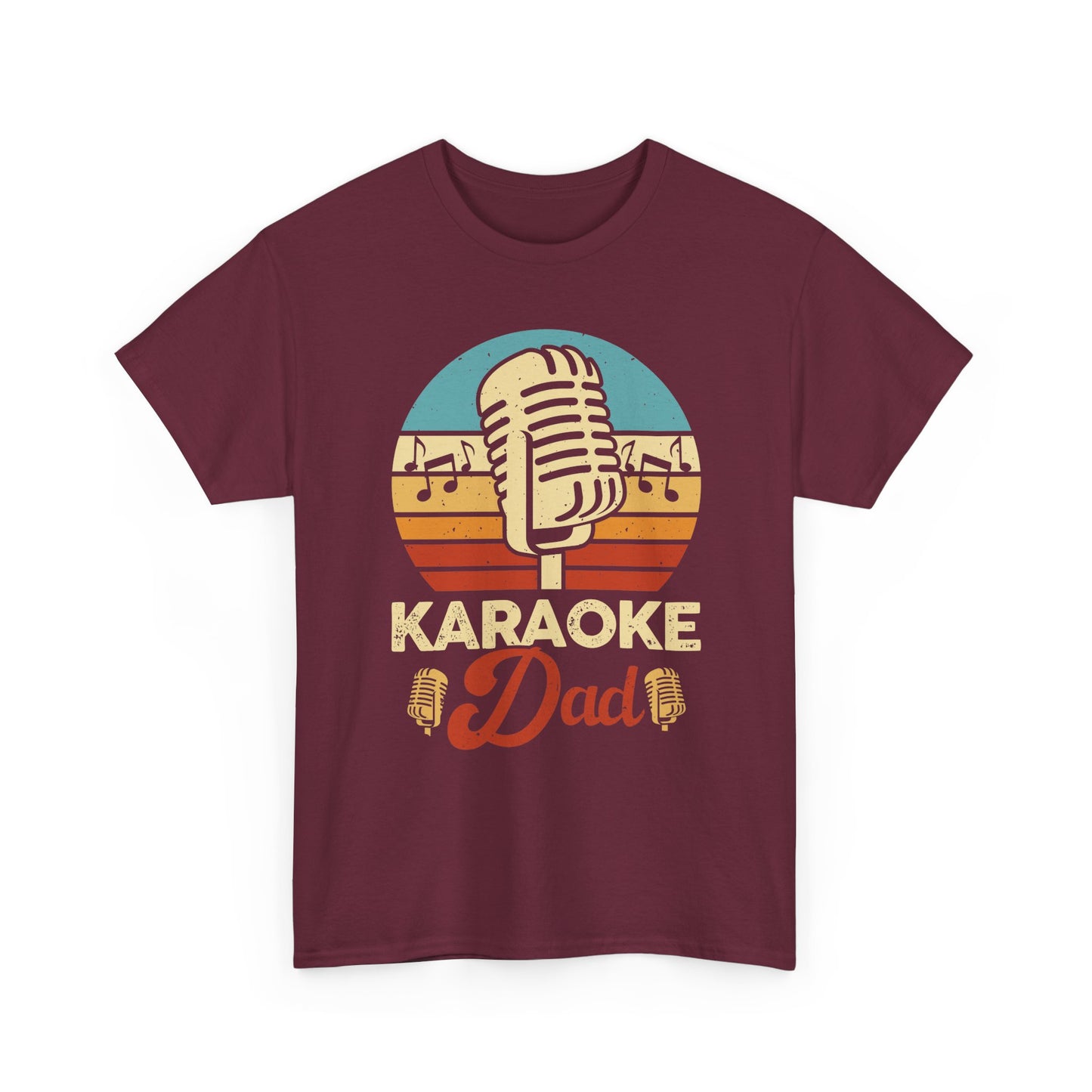 Karaoke Vibe, Karaoke Dad Tee, Unisex Heavy Cotton Shirt for Music Lovers, Father's Day Gift, Family Gatherings, Music Lovers, Casual Wear