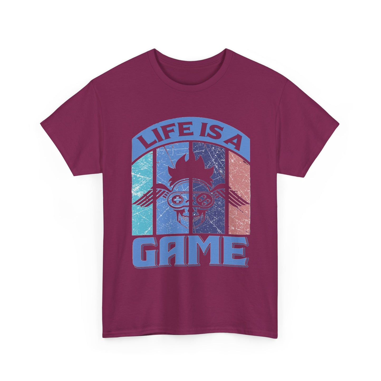 Retro Words of Wisdom Unisex Tee, Life is a Game Graphic Shirt, Inspirational Quote Top, Vintage Tshirt, Retro Tee, Positive Vibes Shirt