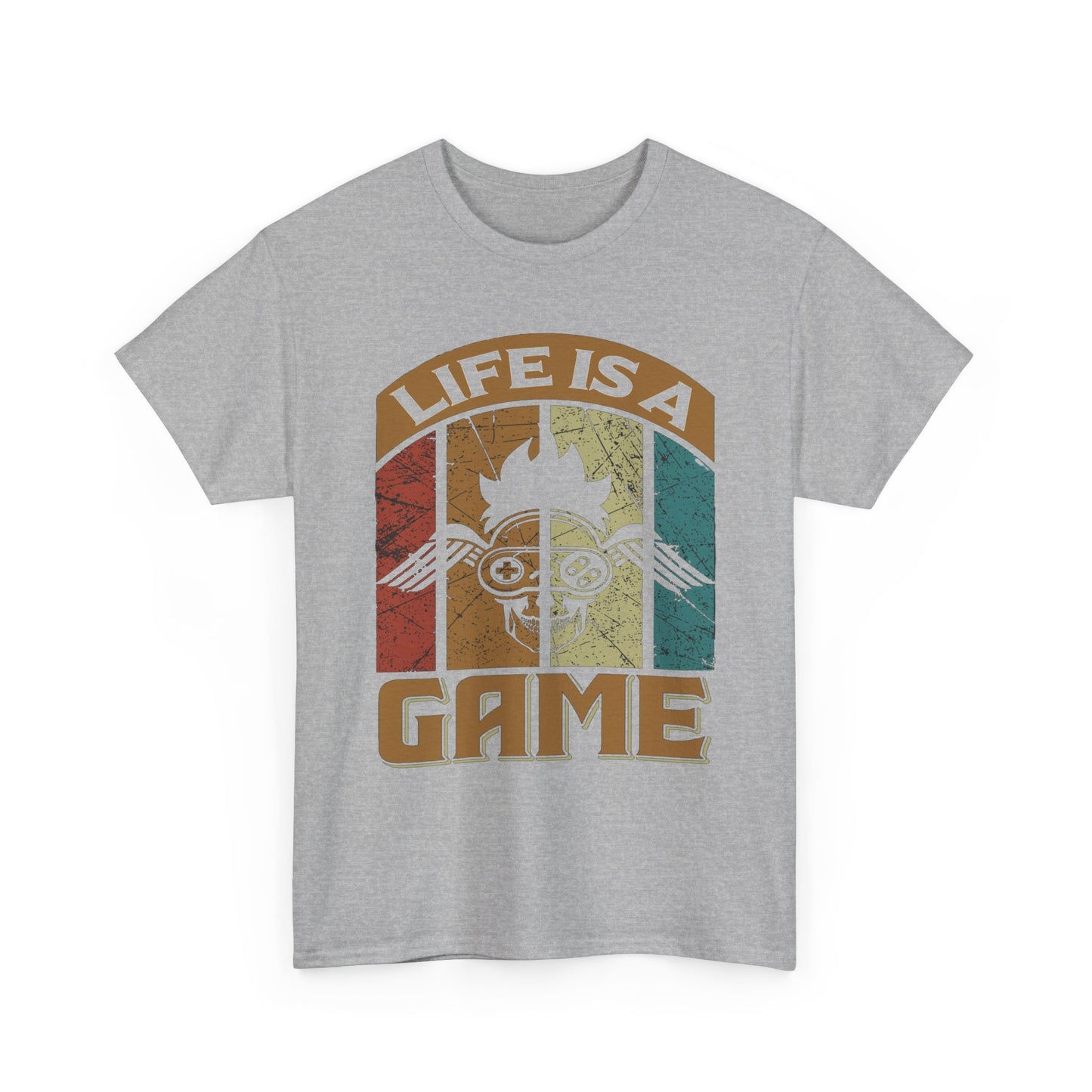 Retro Wisdom Unisex Tee, Life is a Game Graphic T-Shirt, Words of Wisdom Shirt, Vintage Inspirational Tee, Quote Tee Gift, Retro Graphic Tee