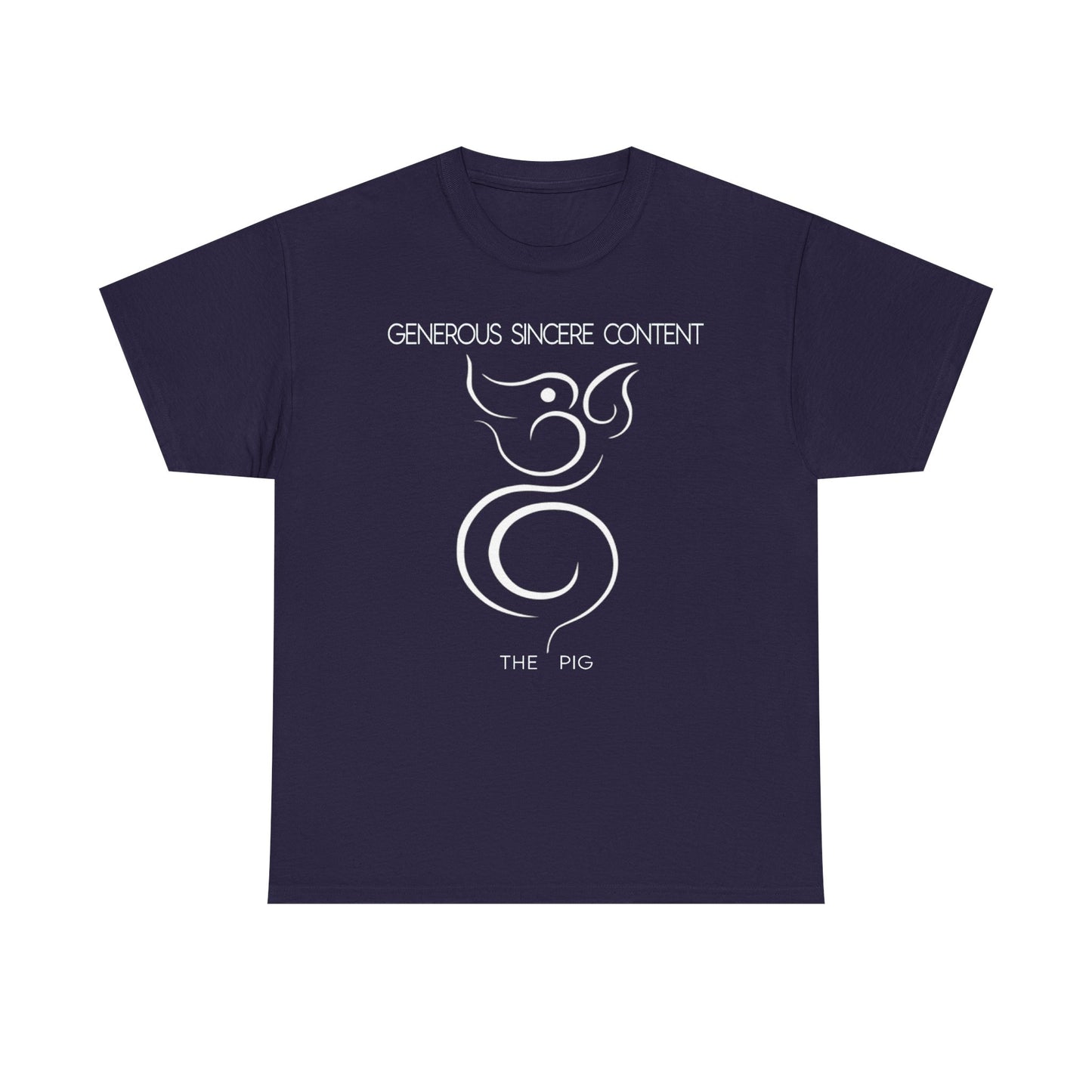 Chinese Zodiac The Pig Tee , Positive Traits Of People Born On The Years Of The Pig (1959, 1971, 1983, 1995, And 2007), Generous And Content