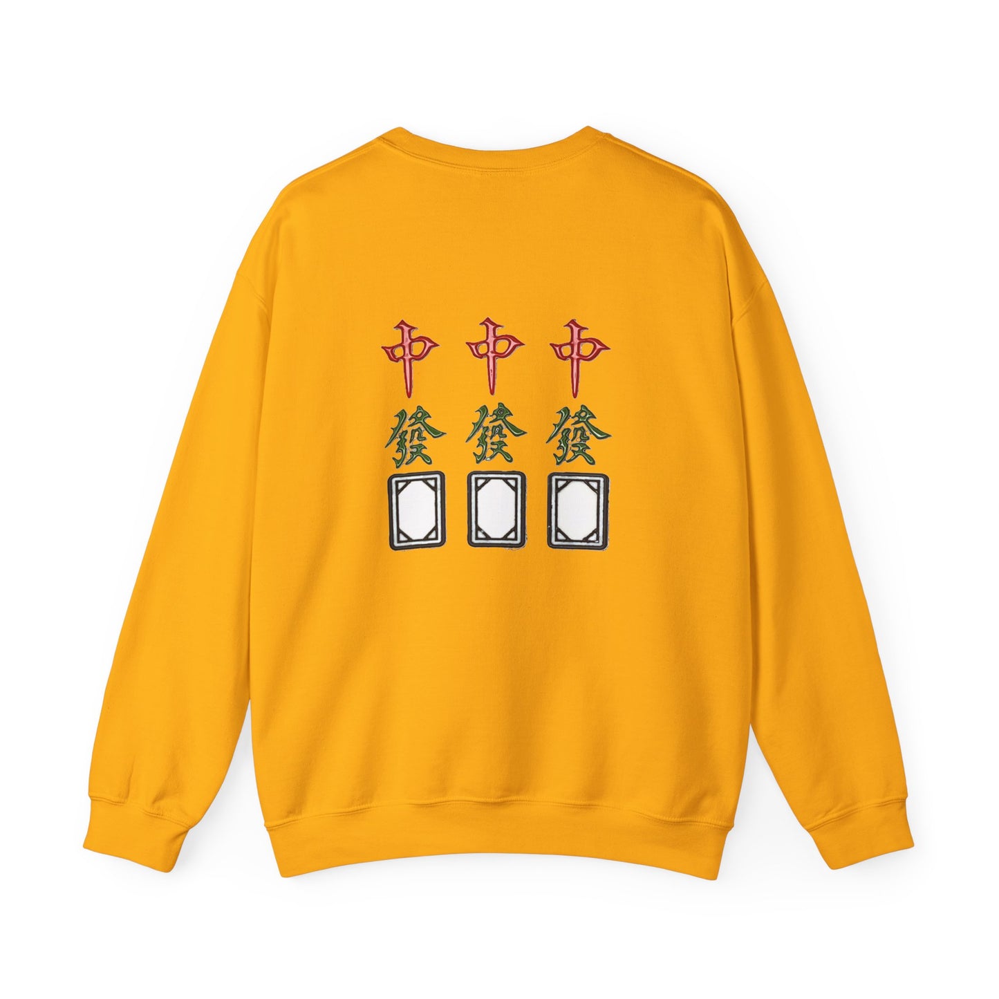 Gambler's Metaphor Mahjong Tiles Unisex Sweatshirt, Dragon Winds Dice Design, Mahjong Enthusiast Gift, Cozy Jumper, Gamer Apparel