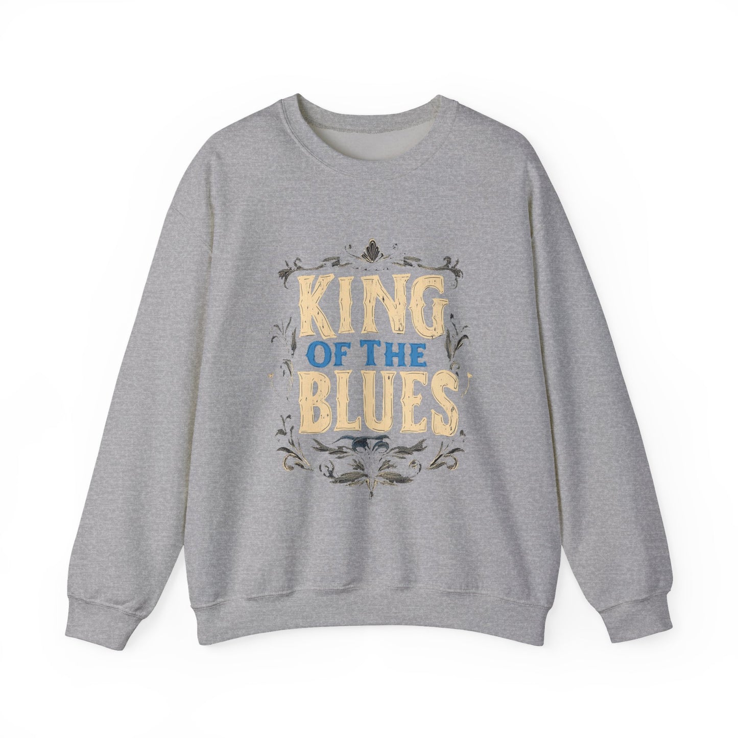 King of the Blues Sweatshirt, Music Nostalgia Crewneck, Rhythm and Blues Jumper, Unisex Band Merch, Blues Music Apparel