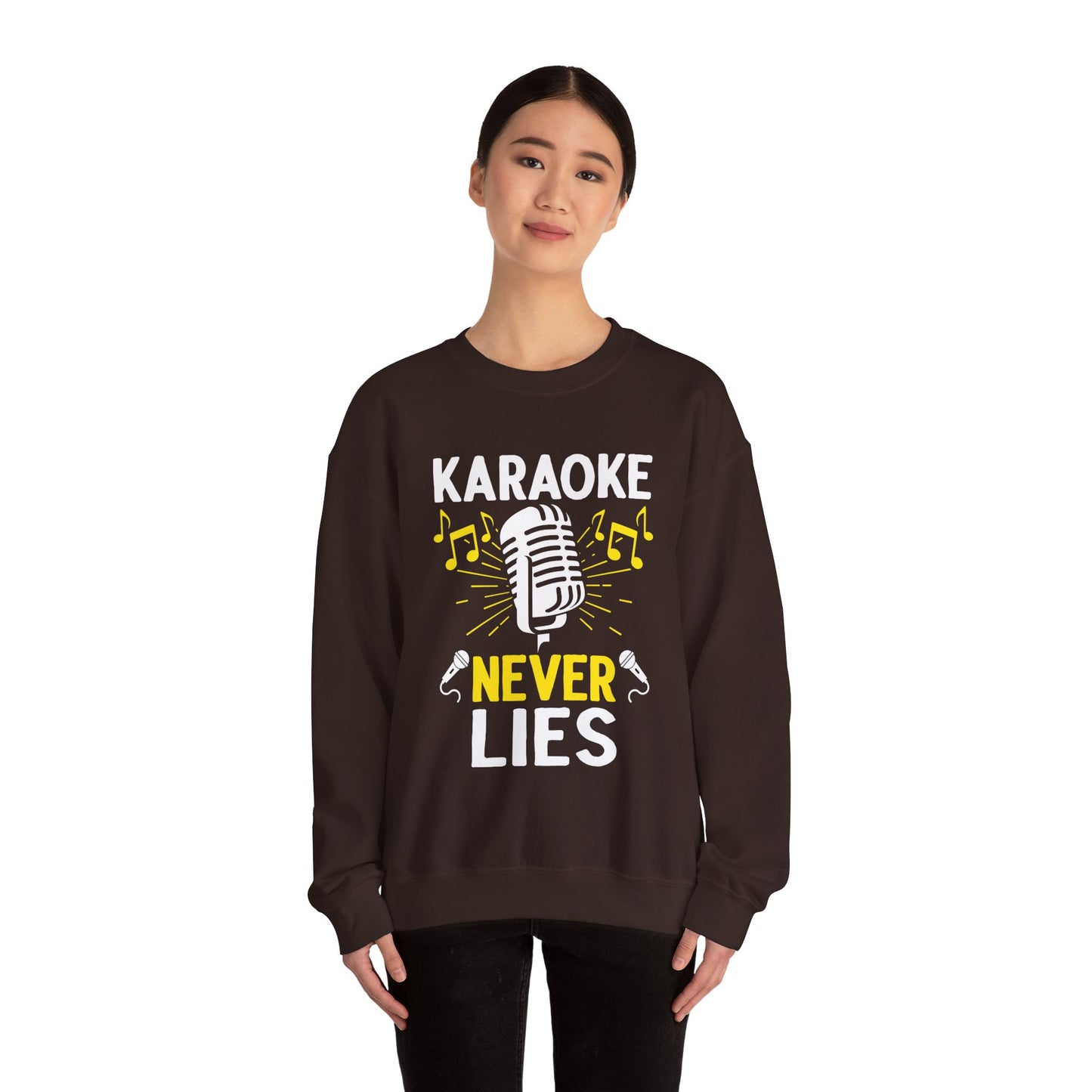 Karaoke Vibe Sweatshirt, Sing-Along Nostalgia Jumper, Music Party Pullover, Karaoke Never Lies Crewneck, Funny Singing Gift