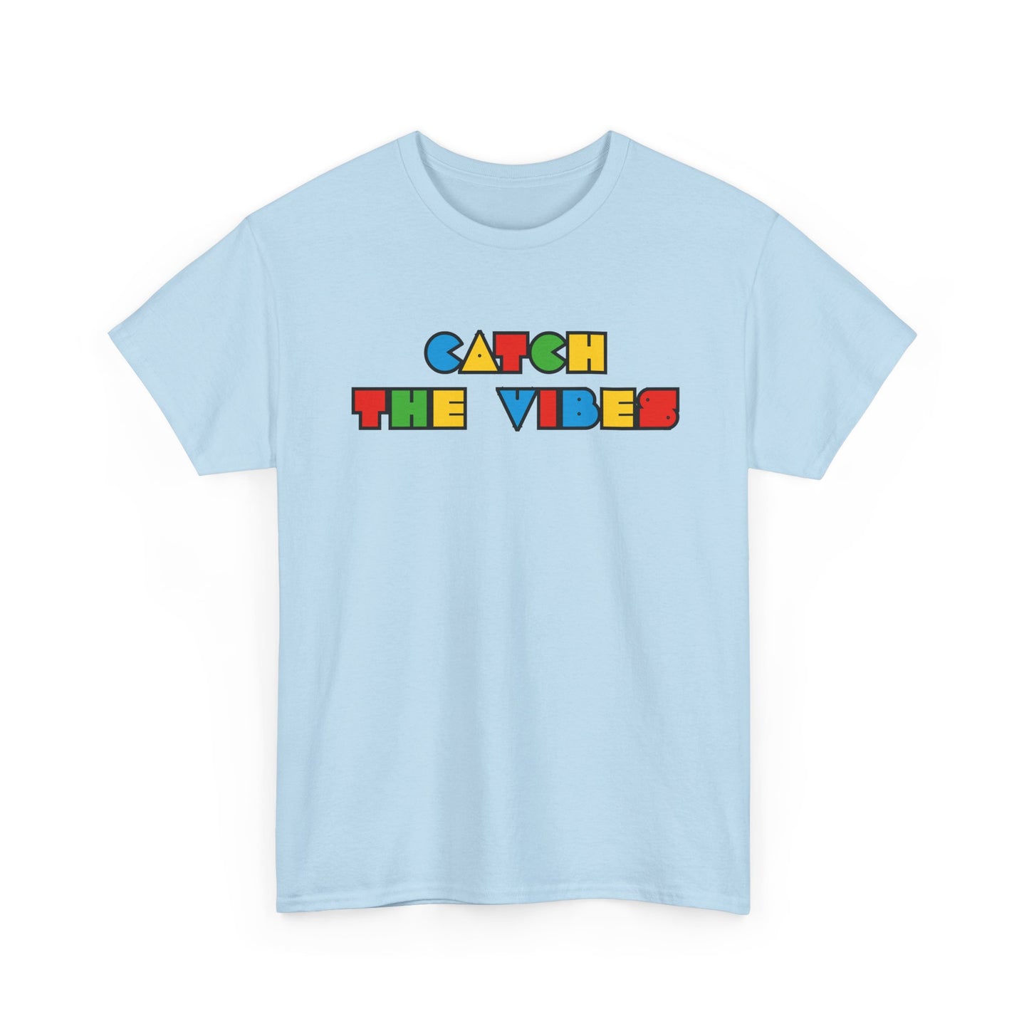 Gen-z Slang, 'Catch the Vibes' Unisex Cotton Tee, Retro Aesthetic T-Shirt, Casual Wear, Gift for Friends, Music Fest Shirt, Summer Style