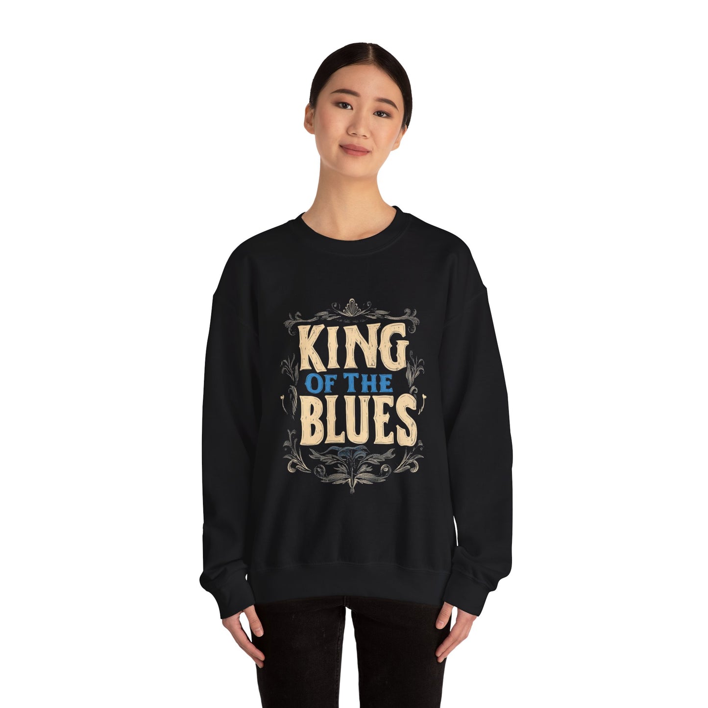 King of the Blues Sweatshirt, Music Nostalgia Crewneck, Rhythm and Blues Jumper, Unisex Band Merch, Blues Music Apparel
