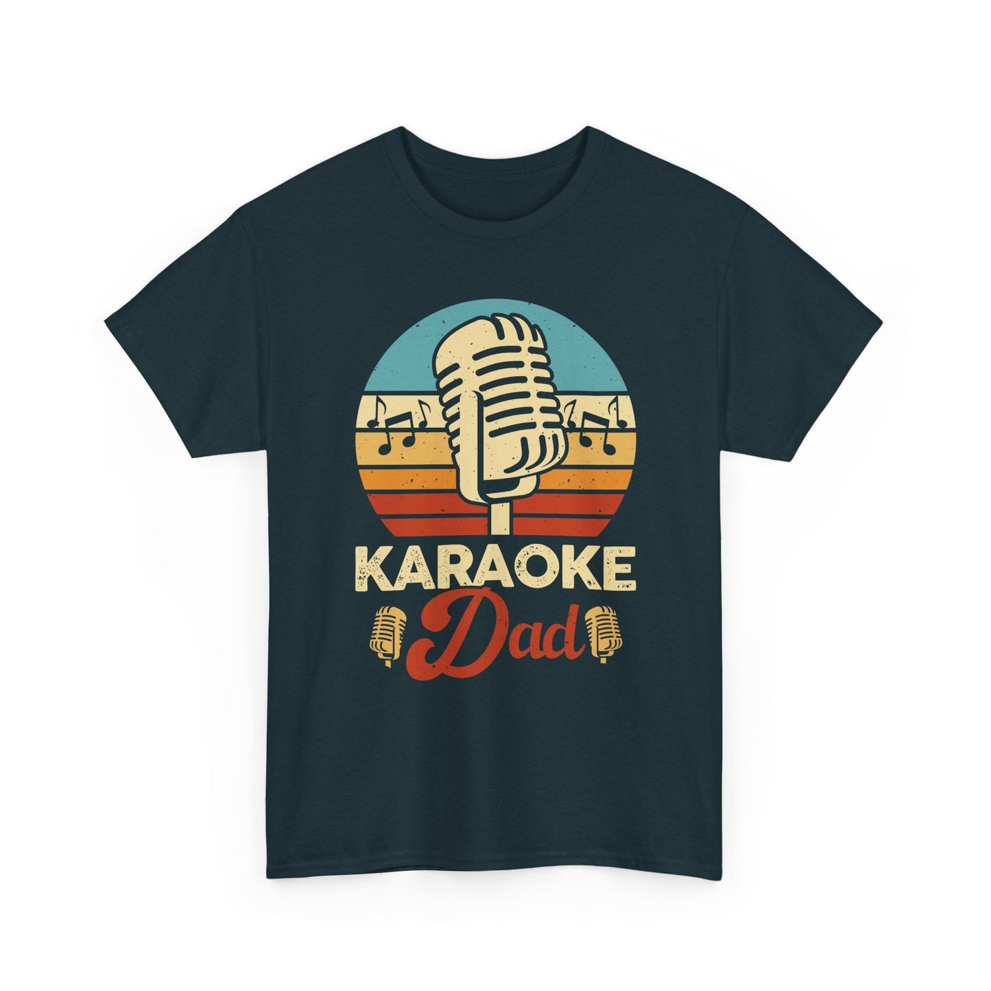 Karaoke Vibe, Karaoke Dad Tee, Unisex Heavy Cotton Shirt for Music Lovers, Father's Day Gift, Family Gatherings, Music Lovers, Casual Wear