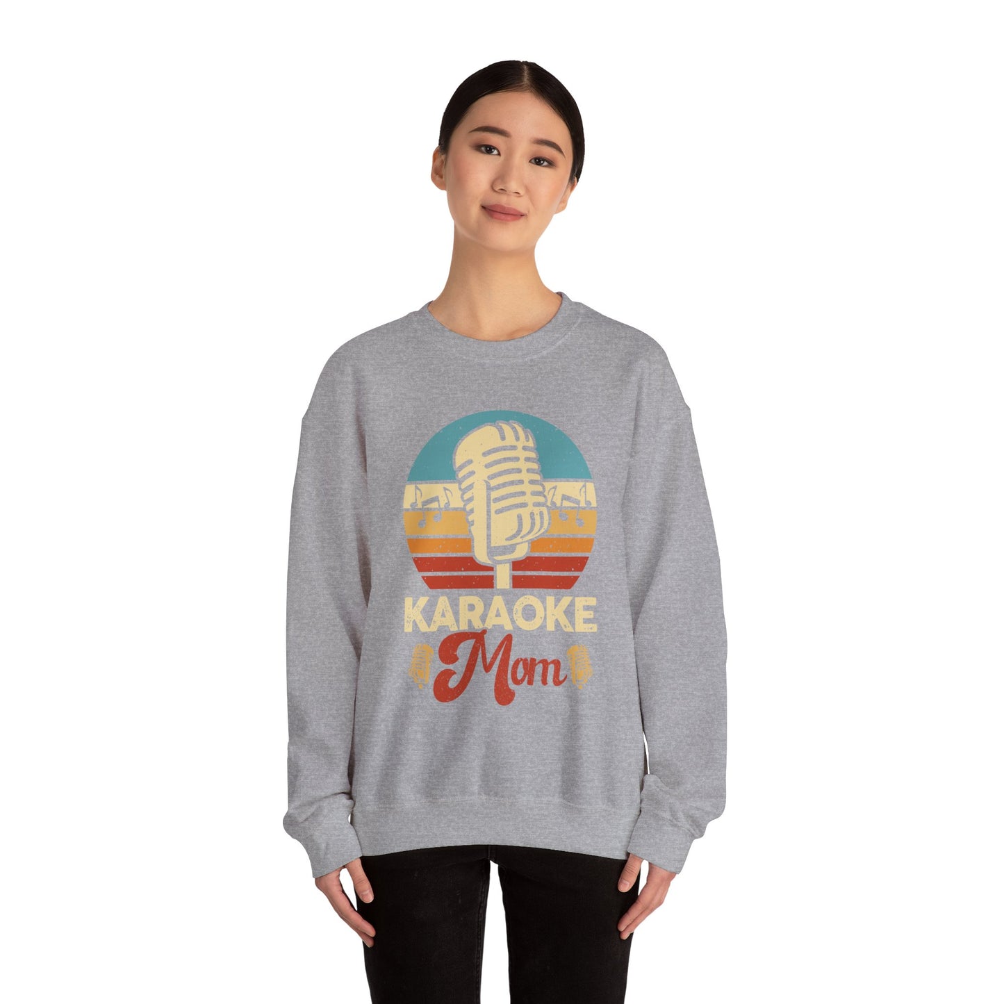 Karaoke Vibe Crewneck Sweatshirt, Generational Nostalgia, Karaoke Mom and Dad, Unisex Jumper, Music Lover Gift, Retro Sweatshirt, Family Fun