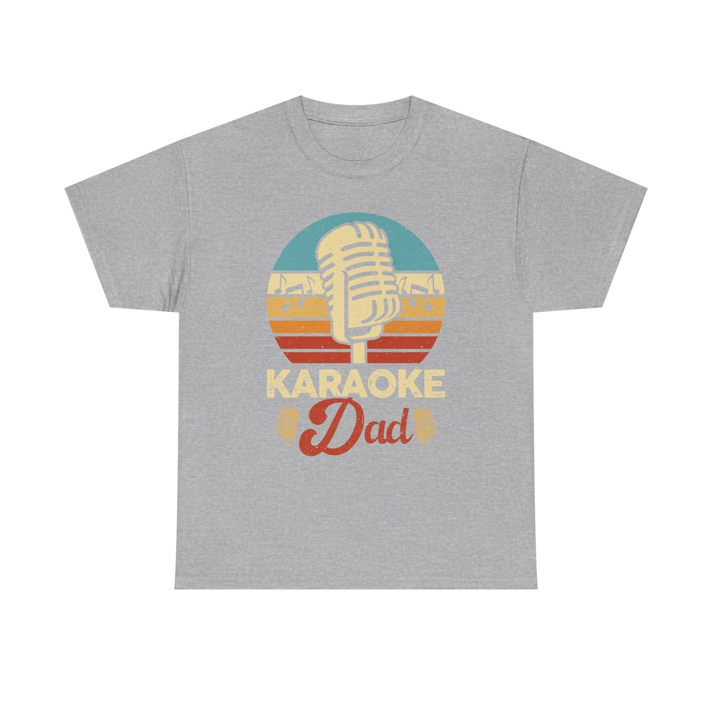 Karaoke Vibe, Karaoke Dad Tee, Unisex Heavy Cotton Shirt for Music Lovers, Father's Day Gift, Family Gatherings, Music Lovers, Casual Wear