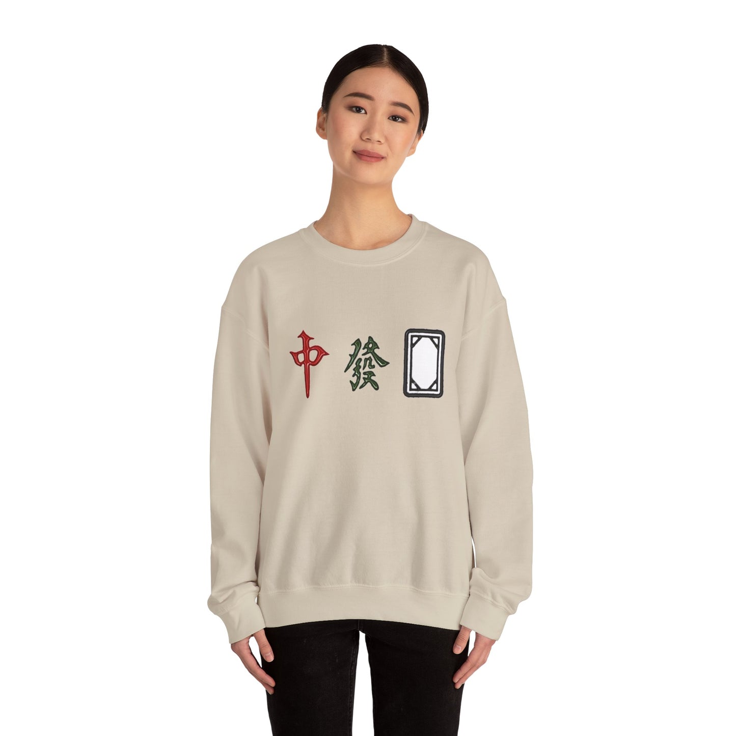Mahjong Inspired Sweatshirt, Asian Tile Game Apparel, 3 Dragons Design, 4 Seasons Flowers Shirt, Gift for Gamers, Unisex Jumper,