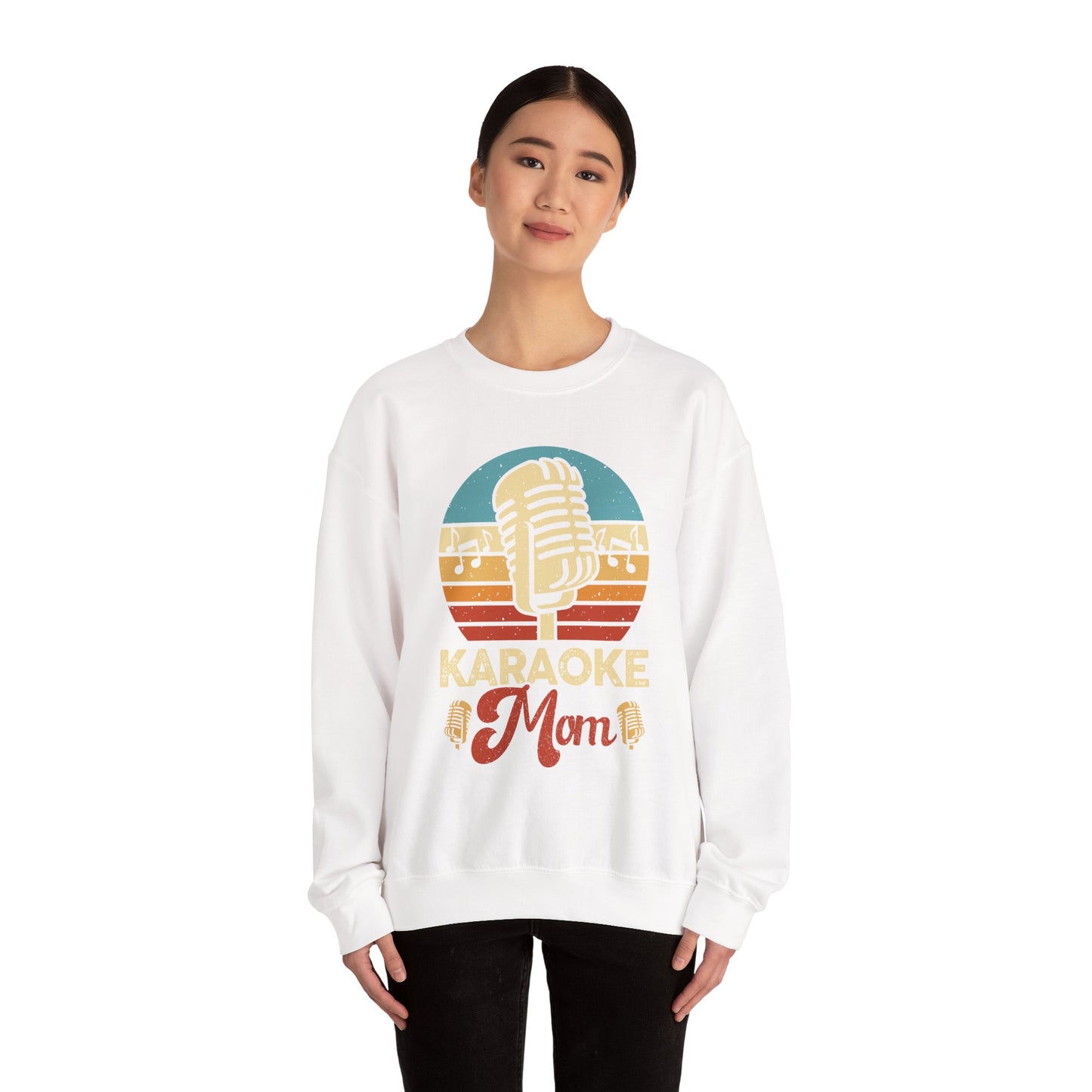 Karaoke Vibe Crewneck Sweatshirt, Generational Nostalgia, Karaoke Mom and Dad, Unisex Jumper, Music Lover Gift, Retro Sweatshirt, Family Fun