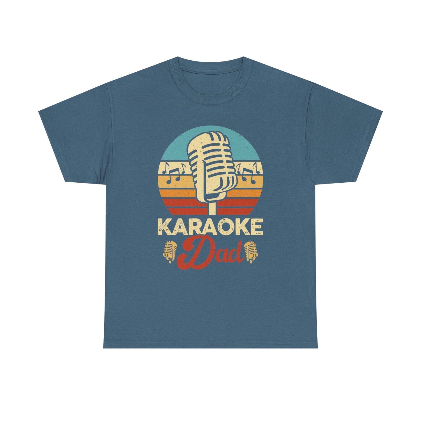 Karaoke Vibe, Karaoke Dad Tee, Unisex Heavy Cotton Shirt for Music Lovers, Father's Day Gift, Family Gatherings, Music Lovers, Casual Wear