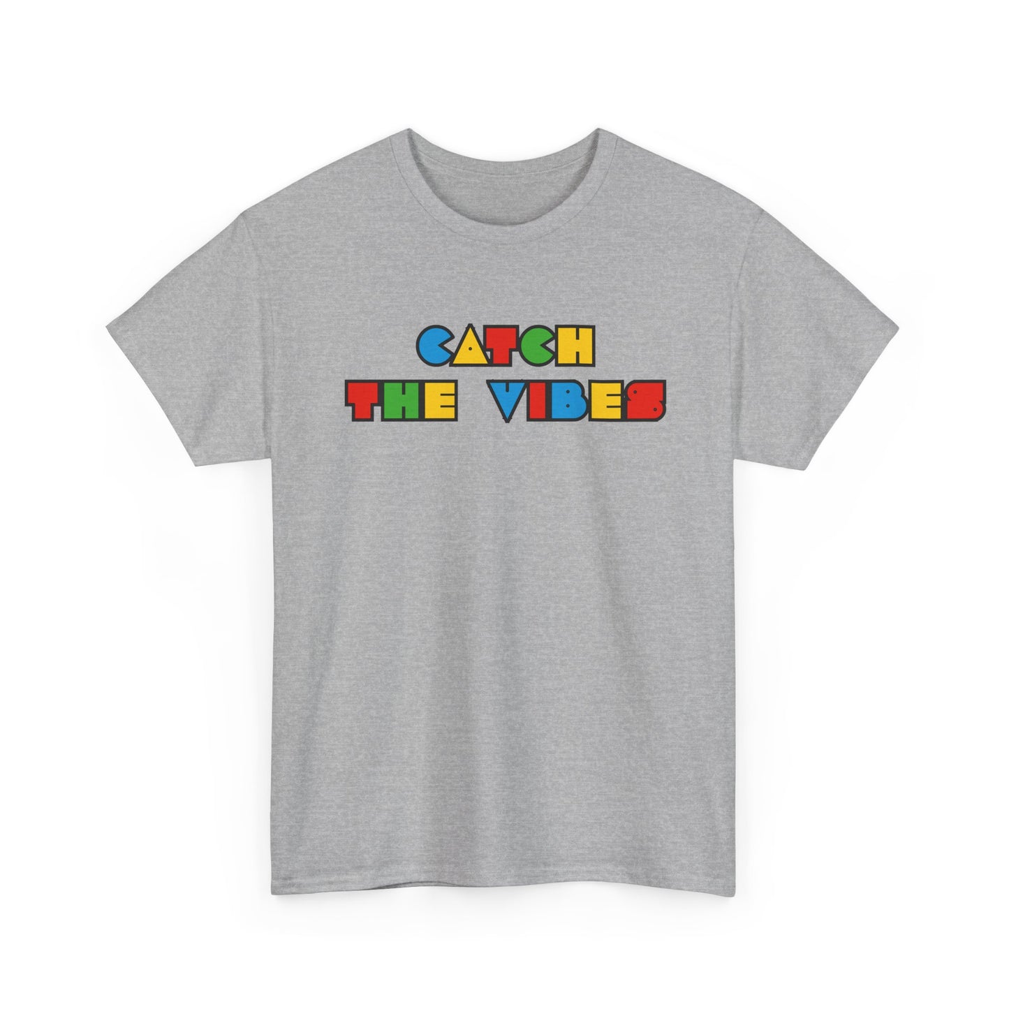 Gen-z Slang, 'Catch the Vibes' Unisex Cotton Tee, Retro Aesthetic T-Shirt, Casual Wear, Gift for Friends, Music Fest Shirt, Summer Style