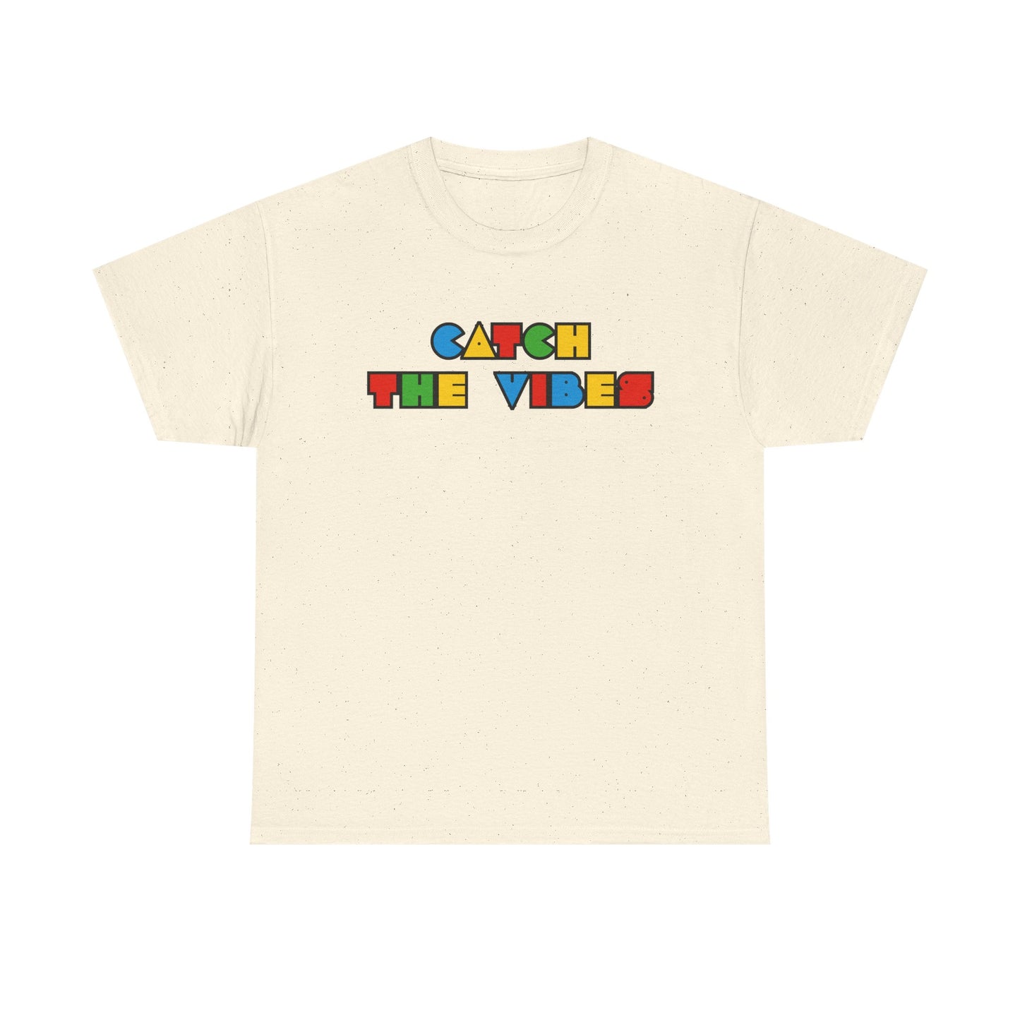 Gen-z Slang, 'Catch the Vibes' Unisex Cotton Tee, Retro Aesthetic T-Shirt, Casual Wear, Gift for Friends, Music Fest Shirt, Summer Style