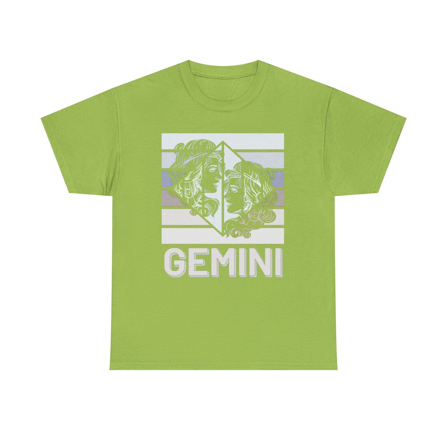 Gemini Zodiac T-Shirt, Astrology Gift, Retro Heavy Cotton Tee, Horoscope Apparel, Birthday Gift, Celestial Fashion, Vintage Style