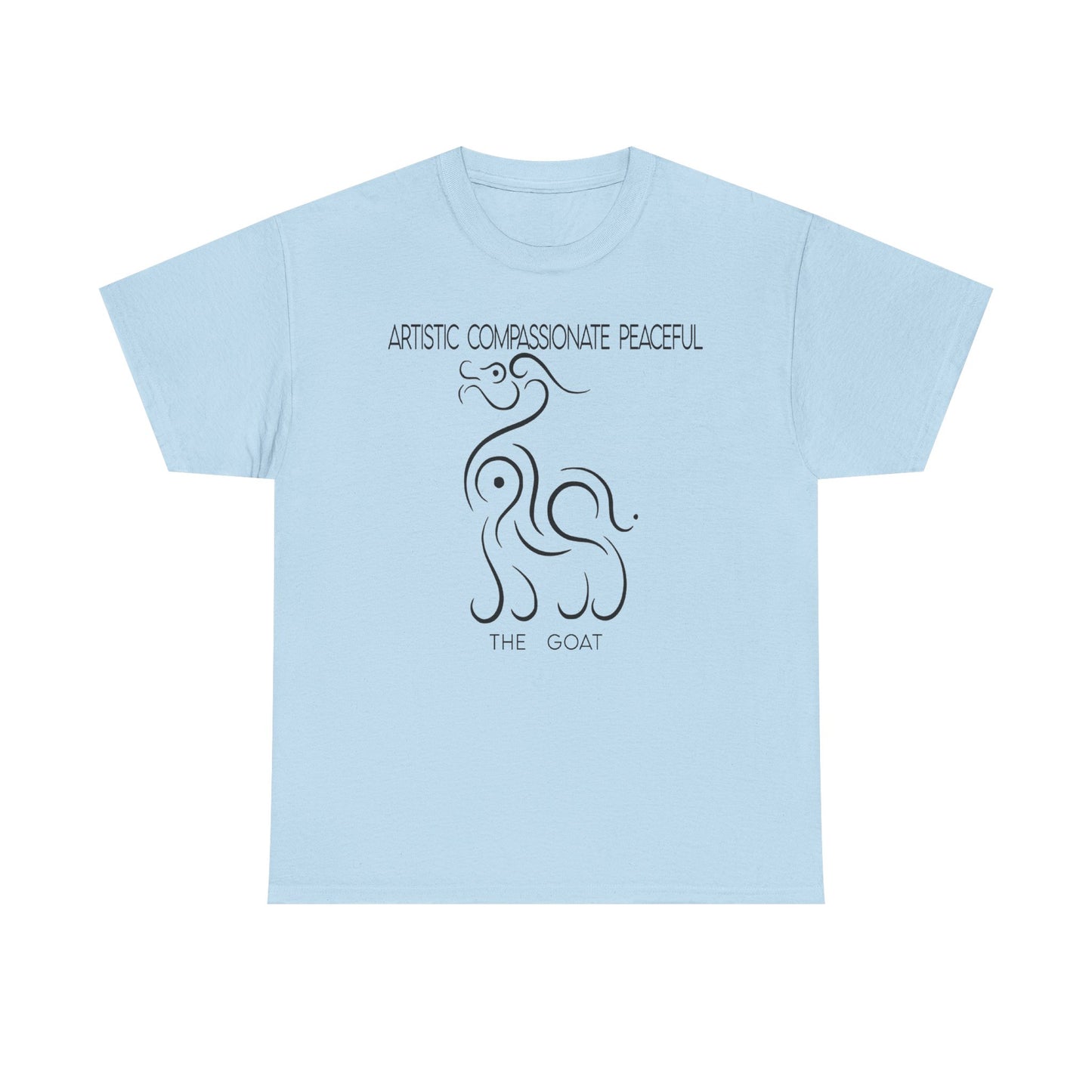 Chinese Zodiac The Goat Tee, Positive Traits Of People Born On The Years Of Goat (1969, 1979, 1991, 2003, And 2015), Artistic And Peaceful
