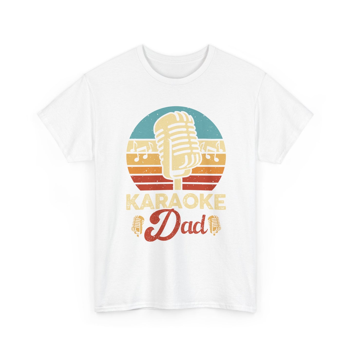 Karaoke Vibe, Karaoke Dad Tee, Unisex Heavy Cotton Shirt for Music Lovers, Father's Day Gift, Family Gatherings, Music Lovers, Casual Wear