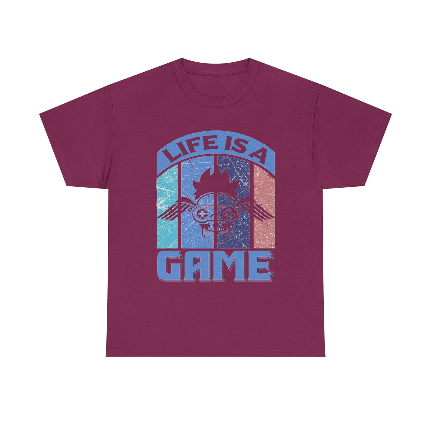 Retro Words of Wisdom Unisex Tee, Life is a Game Graphic Shirt, Inspirational Quote Top, Vintage Tshirt, Retro Tee, Positive Vibes Shirt