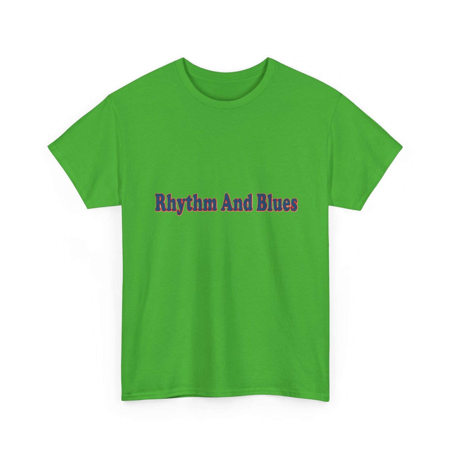 Music Nostalgia Rhythm And Blues Unisex Cotton Shirt, Colorful Boho and Hippie Style Top, Artistic Typographic Design Shirt