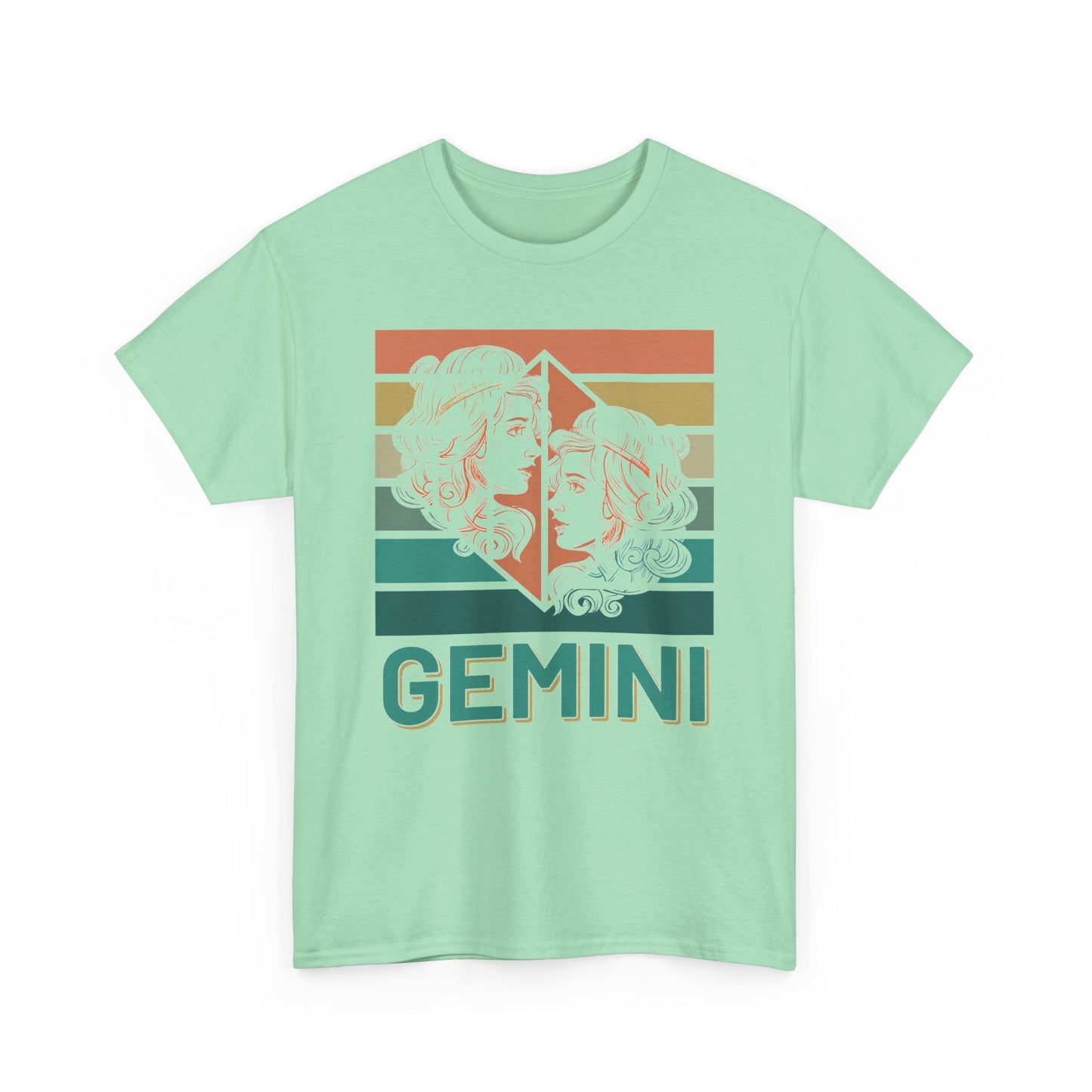 Gemini Zodiac Unisex Cotton Tee, Astrology Gift, Birthday Shirt, Horoscope Tee, Astrology Apparel, Summer Fashion, Retro Design, Vintage
