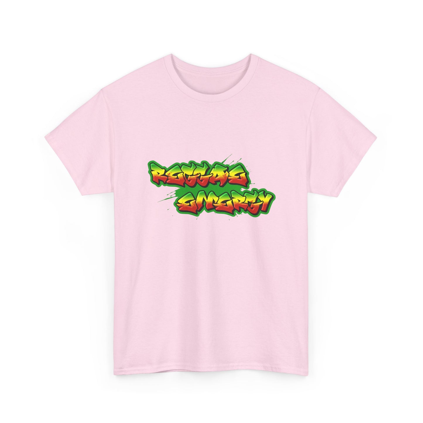 Music Nostalgia Reggae Energy Unisex Cotton Tee, Graffiti Style Design Graphic Tee, Artistic Typography Top