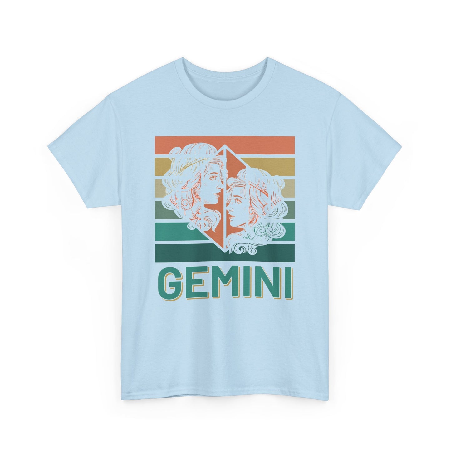 Gemini Zodiac Unisex Cotton Tee, Astrology Gift, Birthday Shirt, Horoscope Tee, Astrology Apparel, Summer Fashion, Retro Design, Vintage