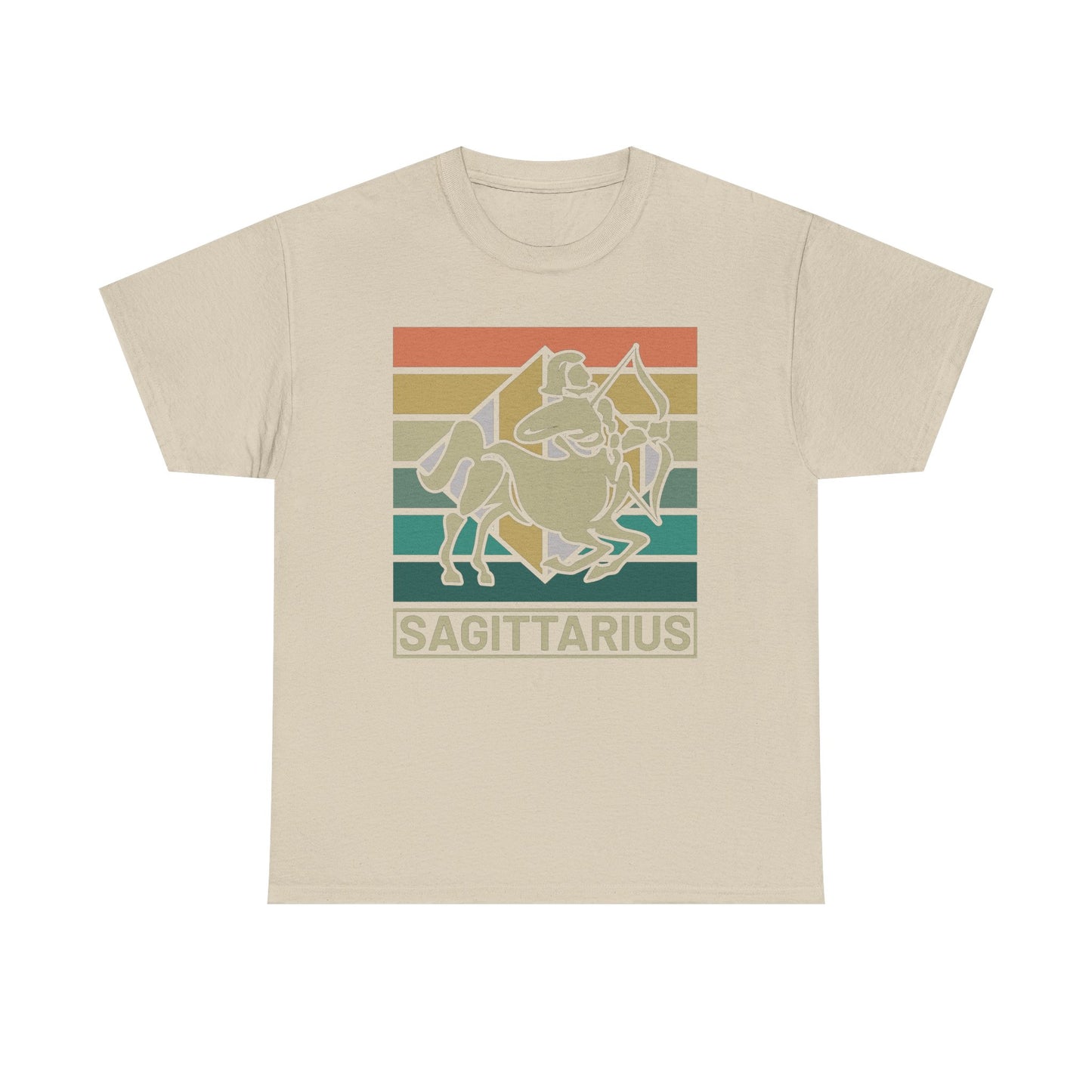 Horoscope Sagittarius Graphic Tee, Unisex Heavy Cotton Shirt, Zodiac Apparel, Astrology Gift, Casual Wear, Vintage Style, Retro Design