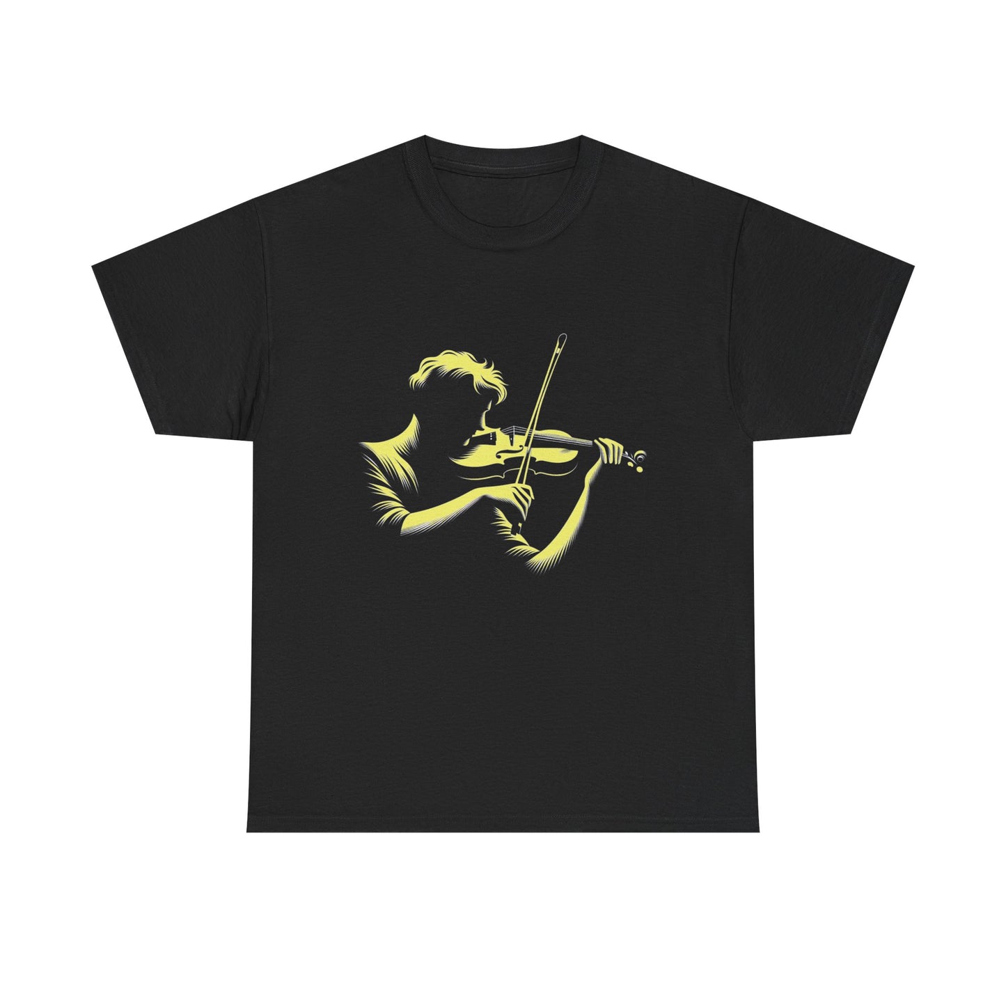 Music Nostalgia Aspiring Violinist Unisex Cotton Tee, Perfect Top As A Christmas Gift For Motivated Young Musicians