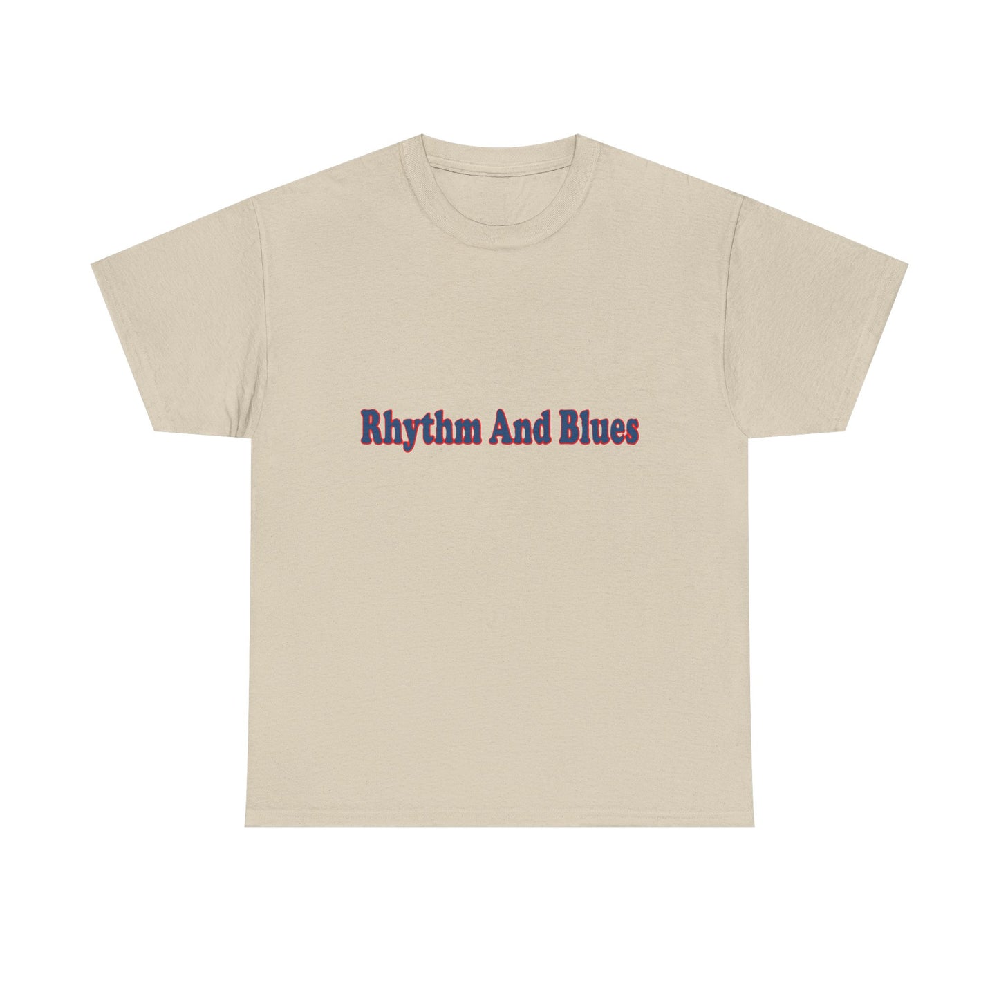 Music Nostalgia Rhythm And Blues Unisex Cotton Shirt, Colorful Boho and Hippie Style Top, Artistic Typographic Design Shirt
