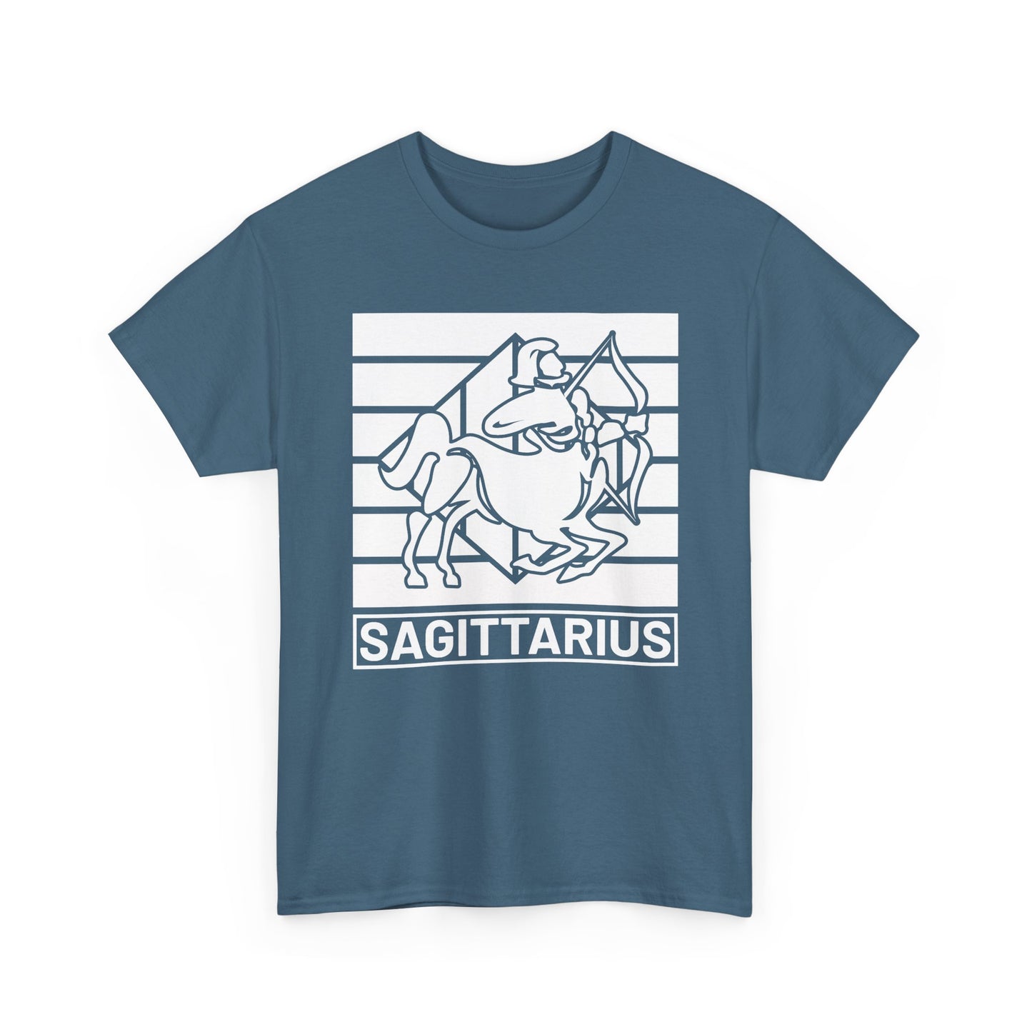 Sagittarius Unisex Heavy Cotton Tee, Zodiac Sign Shirt, Astrology Lover Gift, Vintage Tee, Horoscope Apparel, Retro Fashion