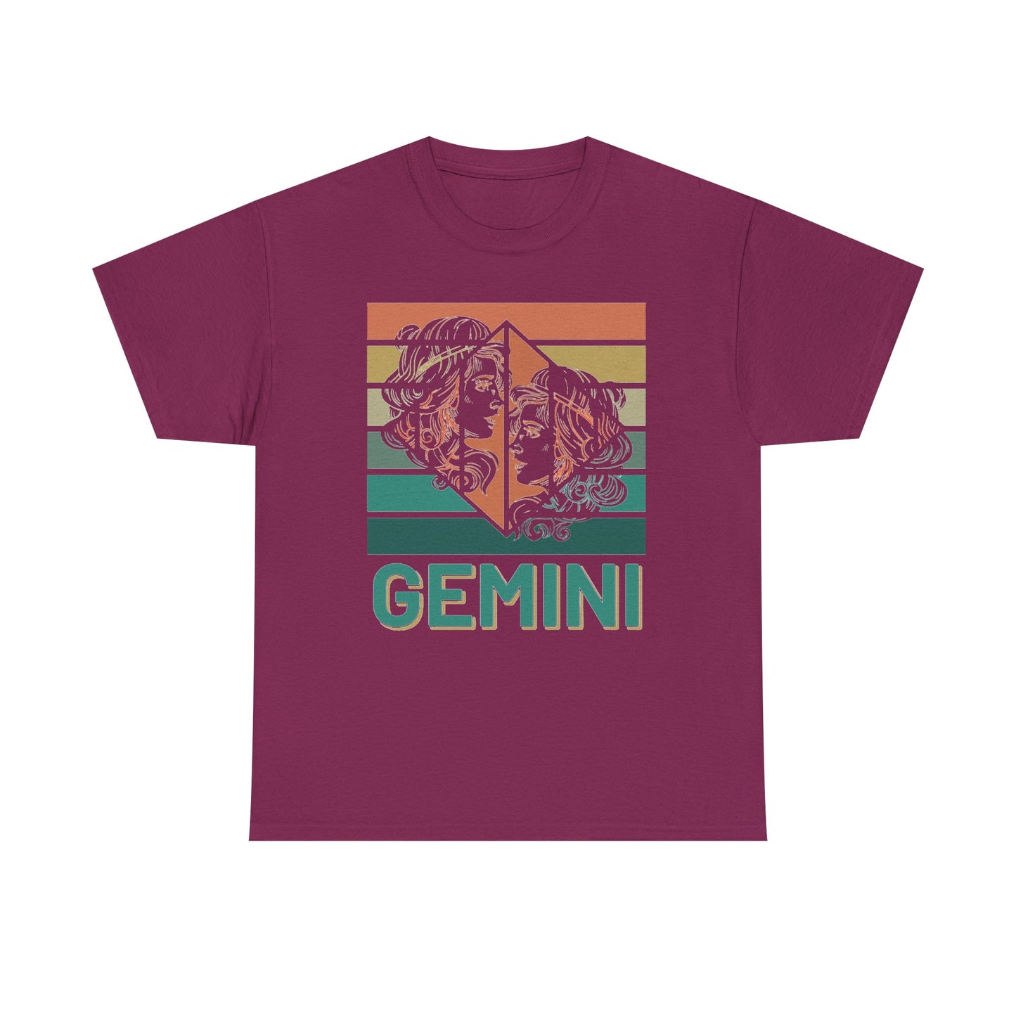 Gemini Zodiac Unisex Cotton Tee, Astrology Gift, Birthday Shirt, Horoscope Tee, Astrology Apparel, Summer Fashion, Retro Design, Vintage