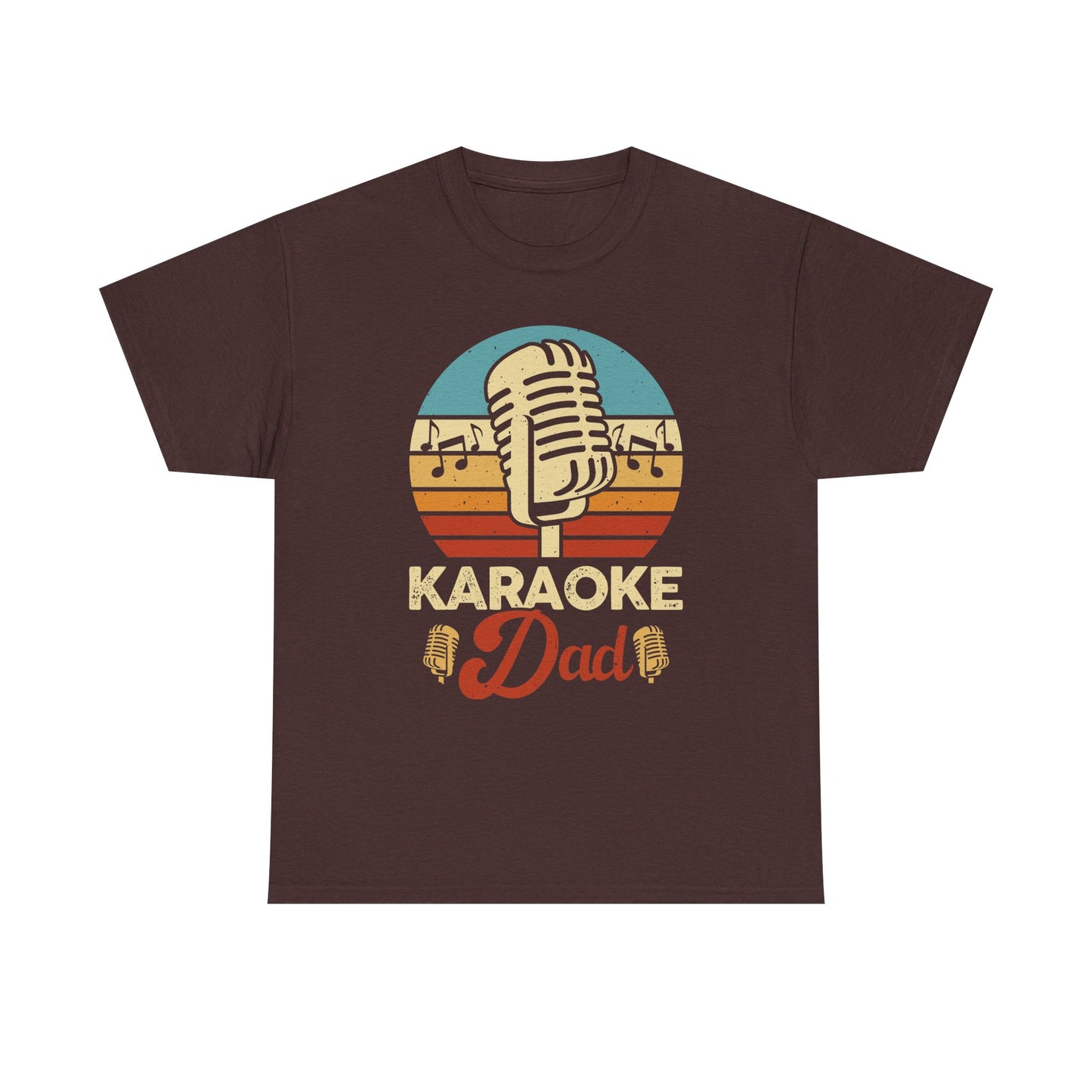Karaoke Vibe, Karaoke Dad Tee, Unisex Heavy Cotton Shirt for Music Lovers, Father's Day Gift, Family Gatherings, Music Lovers, Casual Wear