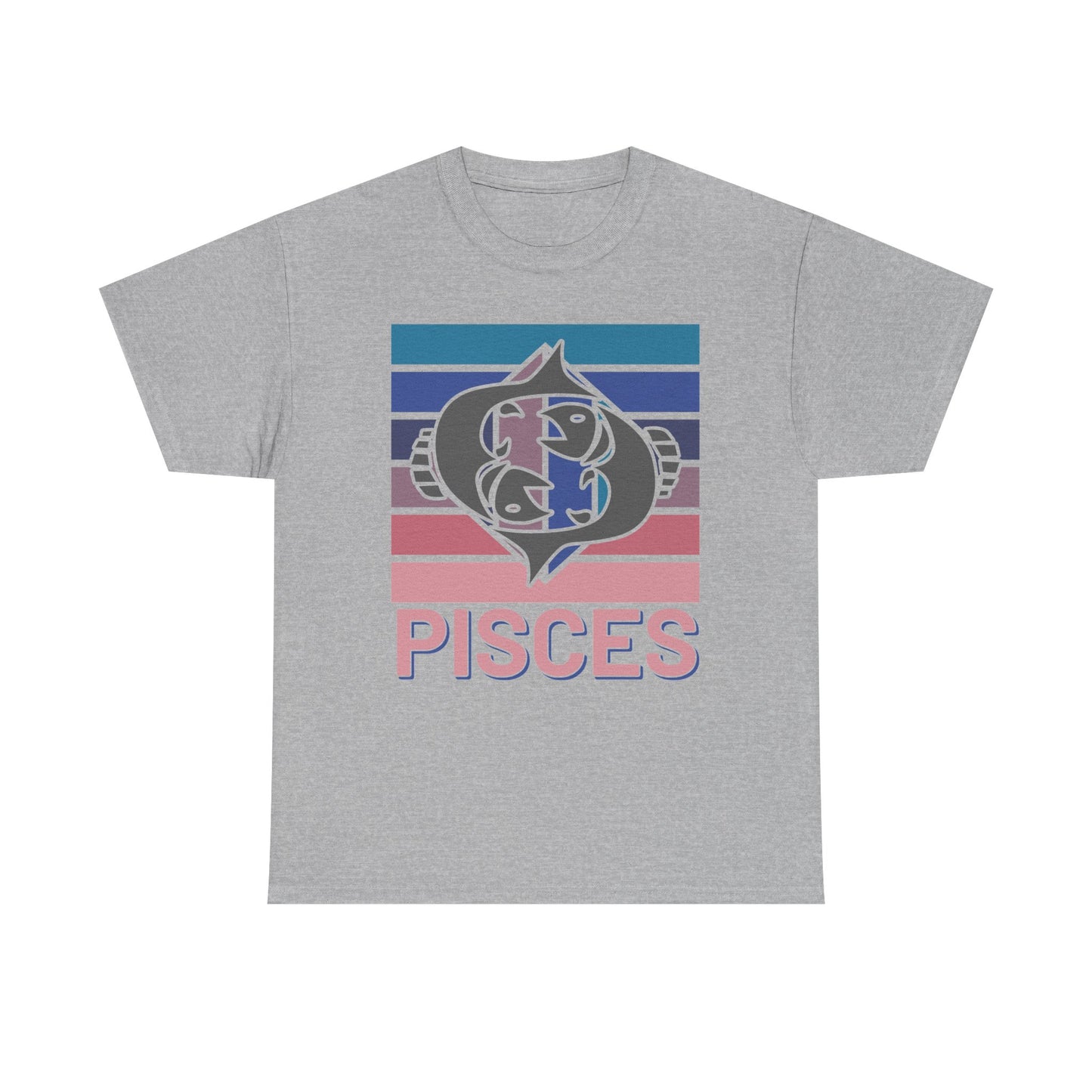 Pisces Tee, Retro Astrology Zodiac Sign Shirt, Vintage Style Unisex Cotton Top, Horoscope Clothing, Constellation Gift