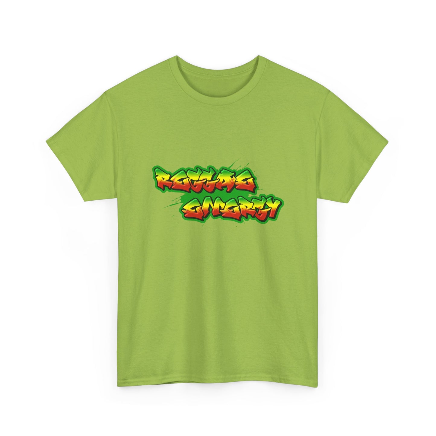 Music Nostalgia Reggae Energy Unisex Cotton Tee, Graffiti Style Design Graphic Tee, Artistic Typography Top