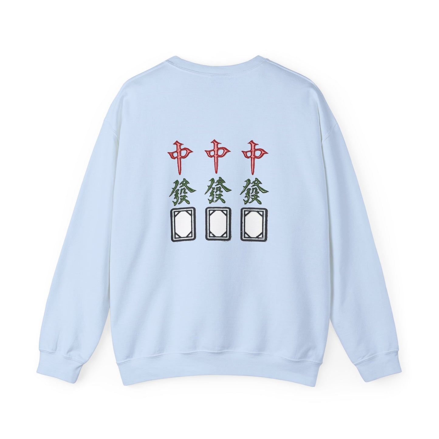 Gambler's Metaphor Mahjong Tiles Unisex Sweatshirt, Dragon Winds Dice Design, Mahjong Enthusiast Gift, Cozy Jumper, Gamer Apparel