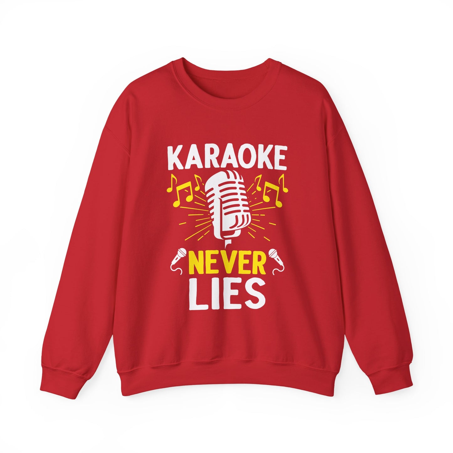 Karaoke Vibe Sweatshirt, Sing-Along Nostalgia Jumper, Music Party Pullover, Karaoke Never Lies Crewneck, Funny Singing Gift