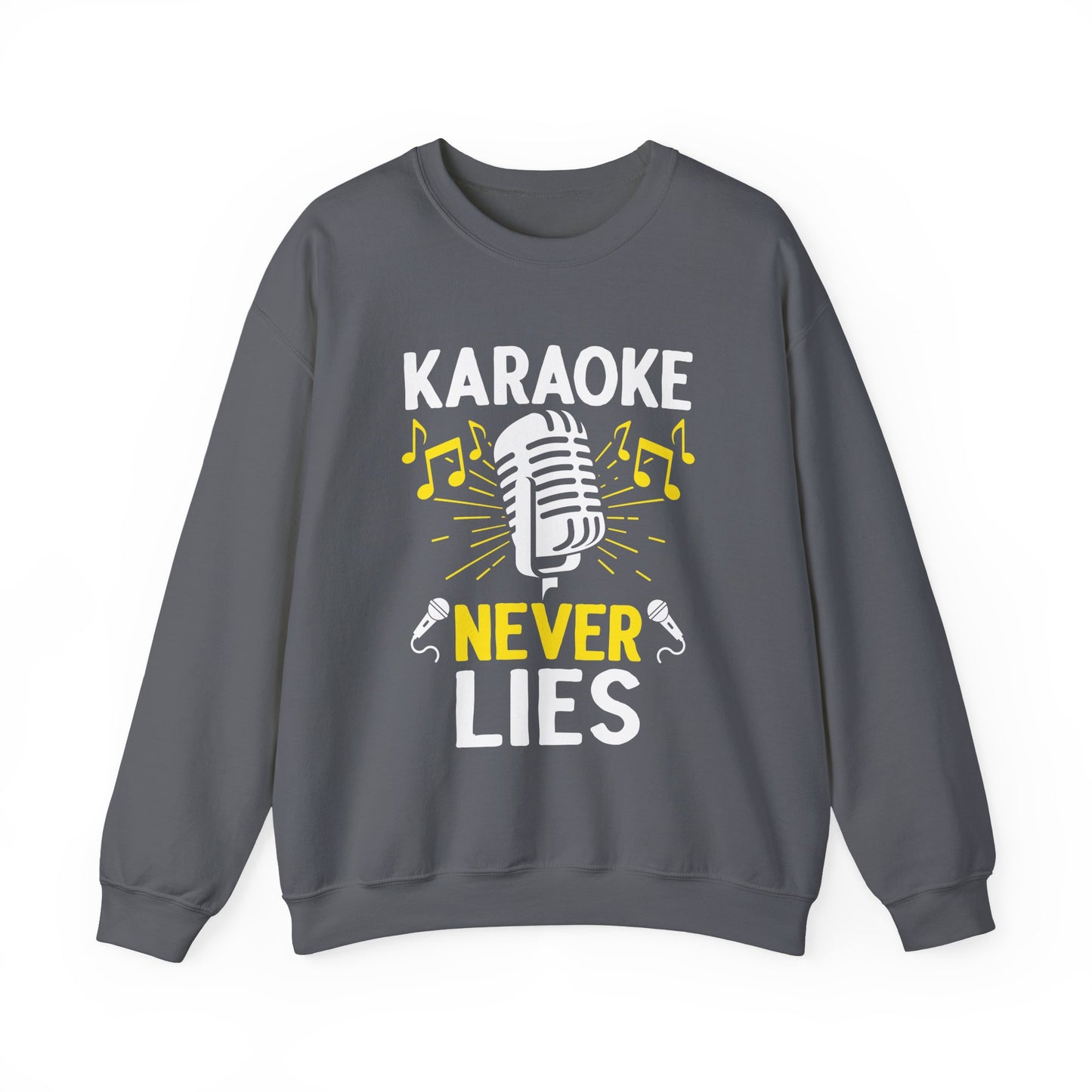 Karaoke Vibe Sweatshirt, Sing-Along Nostalgia Jumper, Music Party Pullover, Karaoke Never Lies Crewneck, Funny Singing Gift