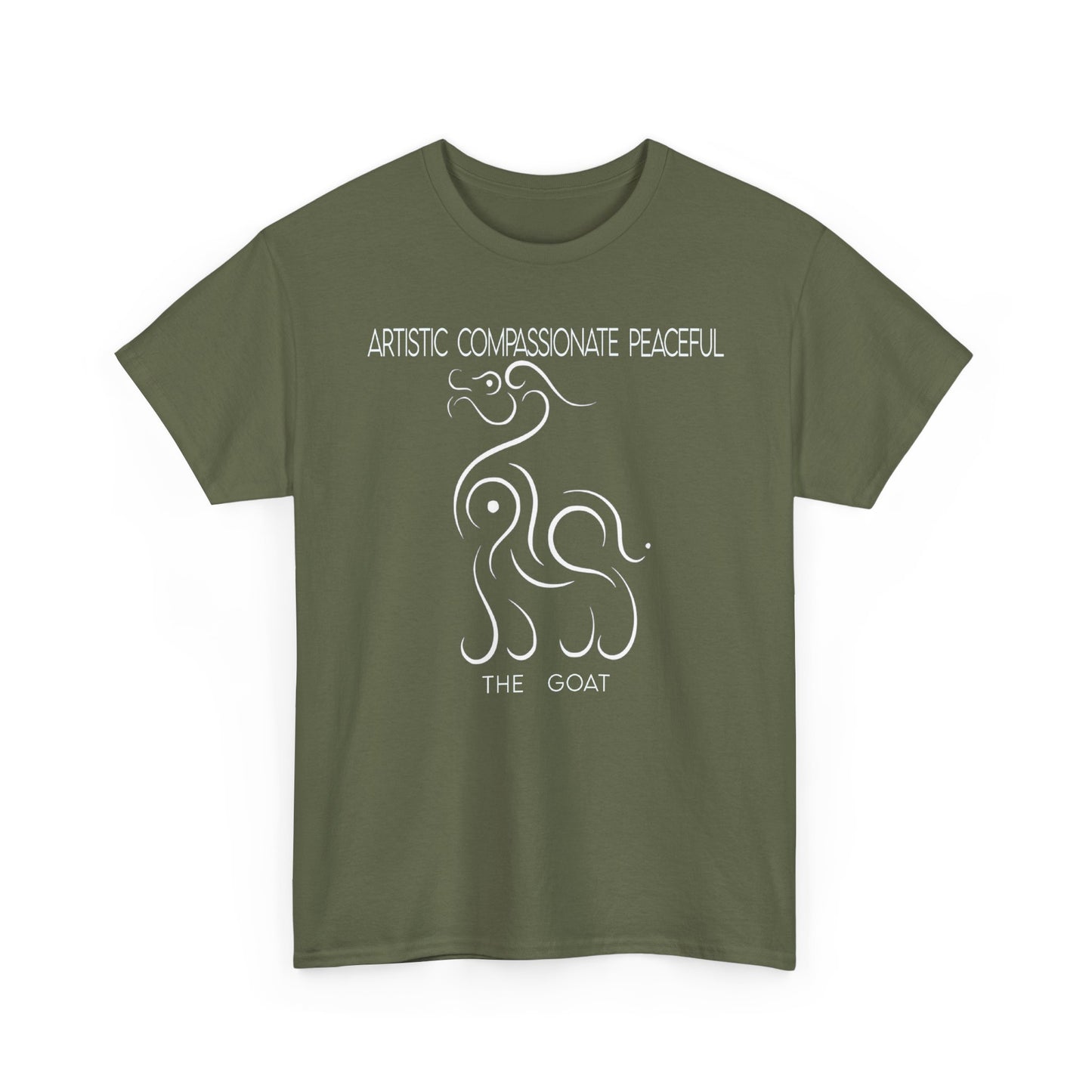 Chinese Zodiac The Goat Tee, Positive Traits Of People Born On The Years Of Goat (1967, 1979, 1991, 2003, And 2015), Compassionate, Peaceful