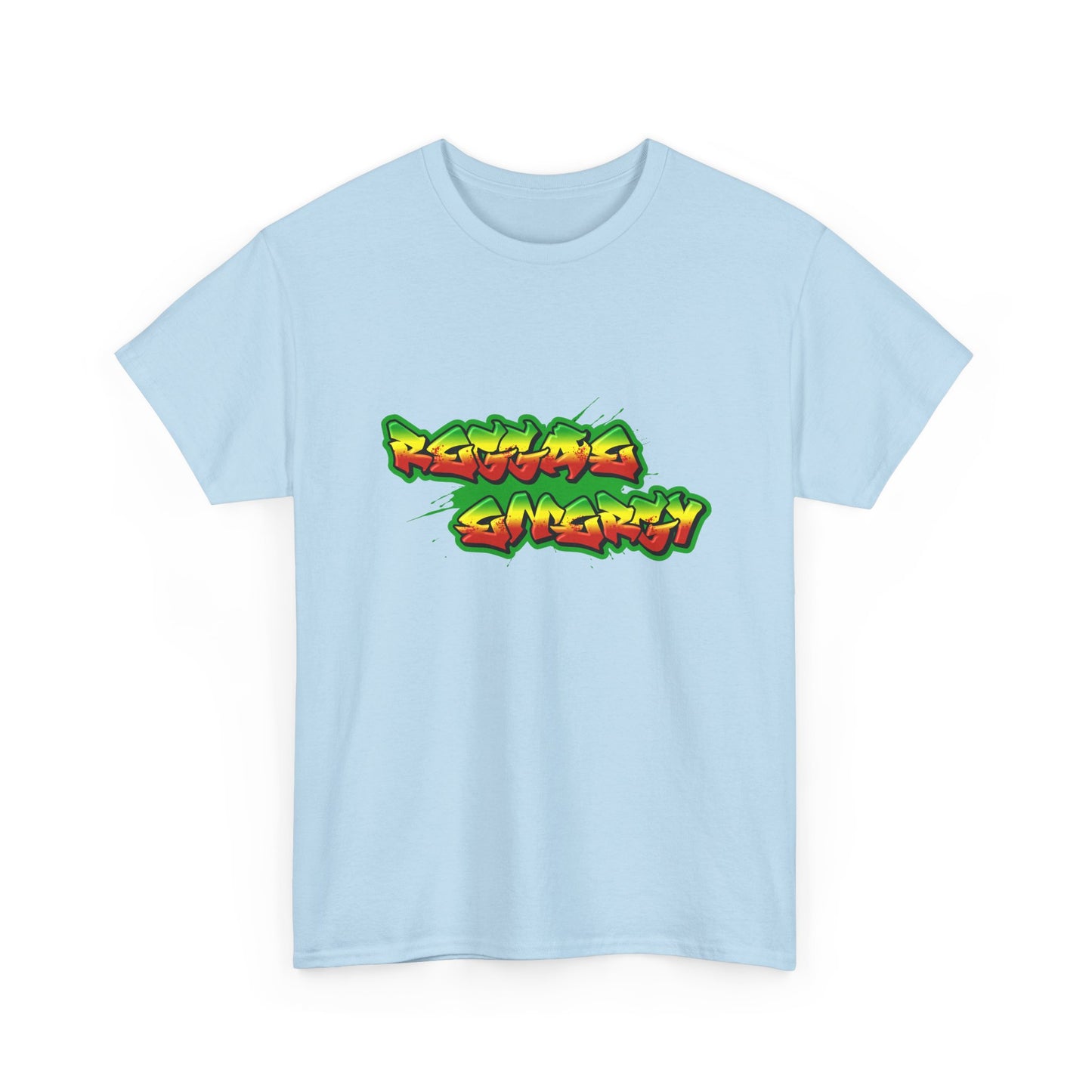 Music Nostalgia Reggae Energy Unisex Cotton Tee, Graffiti Style Design Graphic Tee, Artistic Typography Top