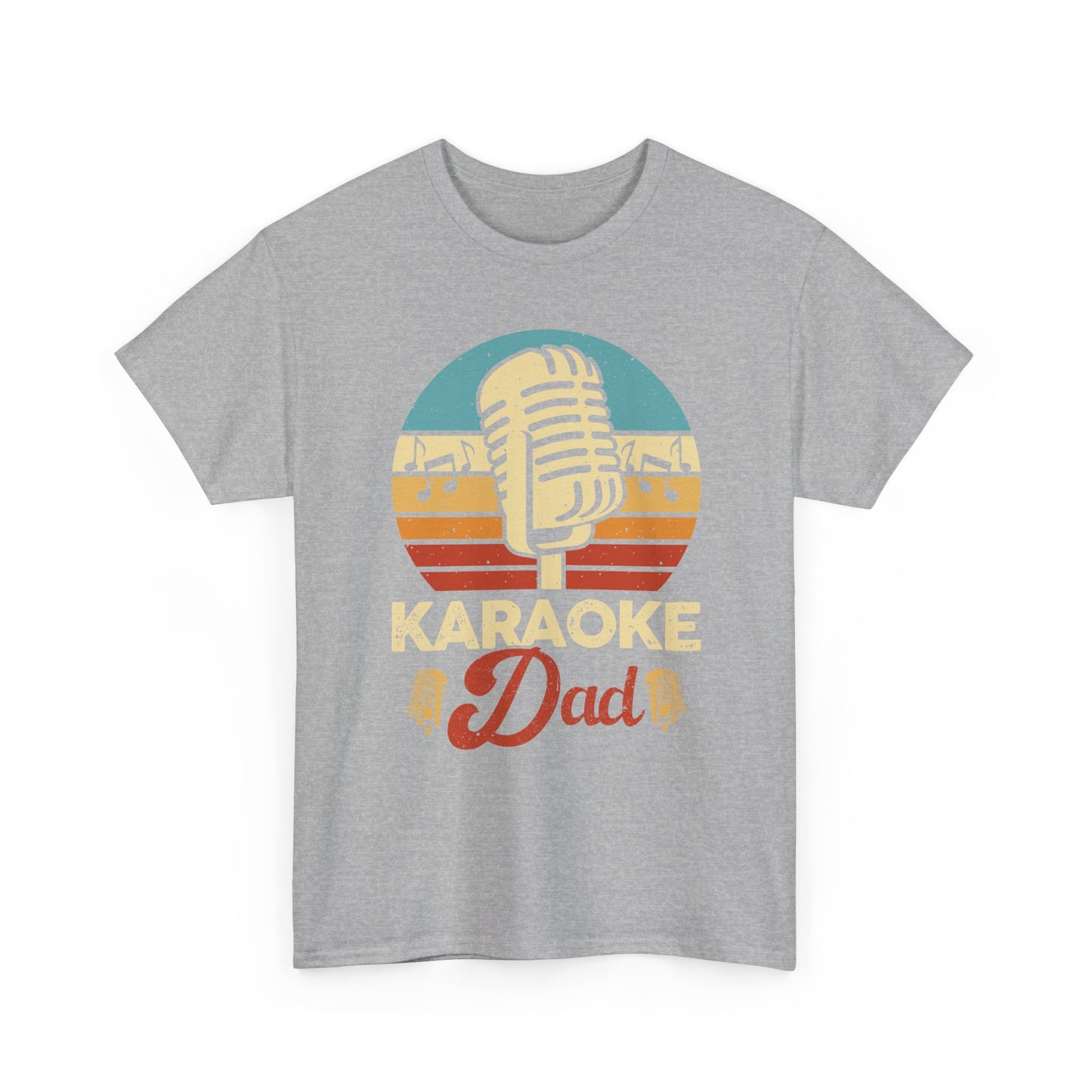 Karaoke Vibe, Karaoke Dad Tee, Unisex Heavy Cotton Shirt for Music Lovers, Father's Day Gift, Family Gatherings, Music Lovers, Casual Wear
