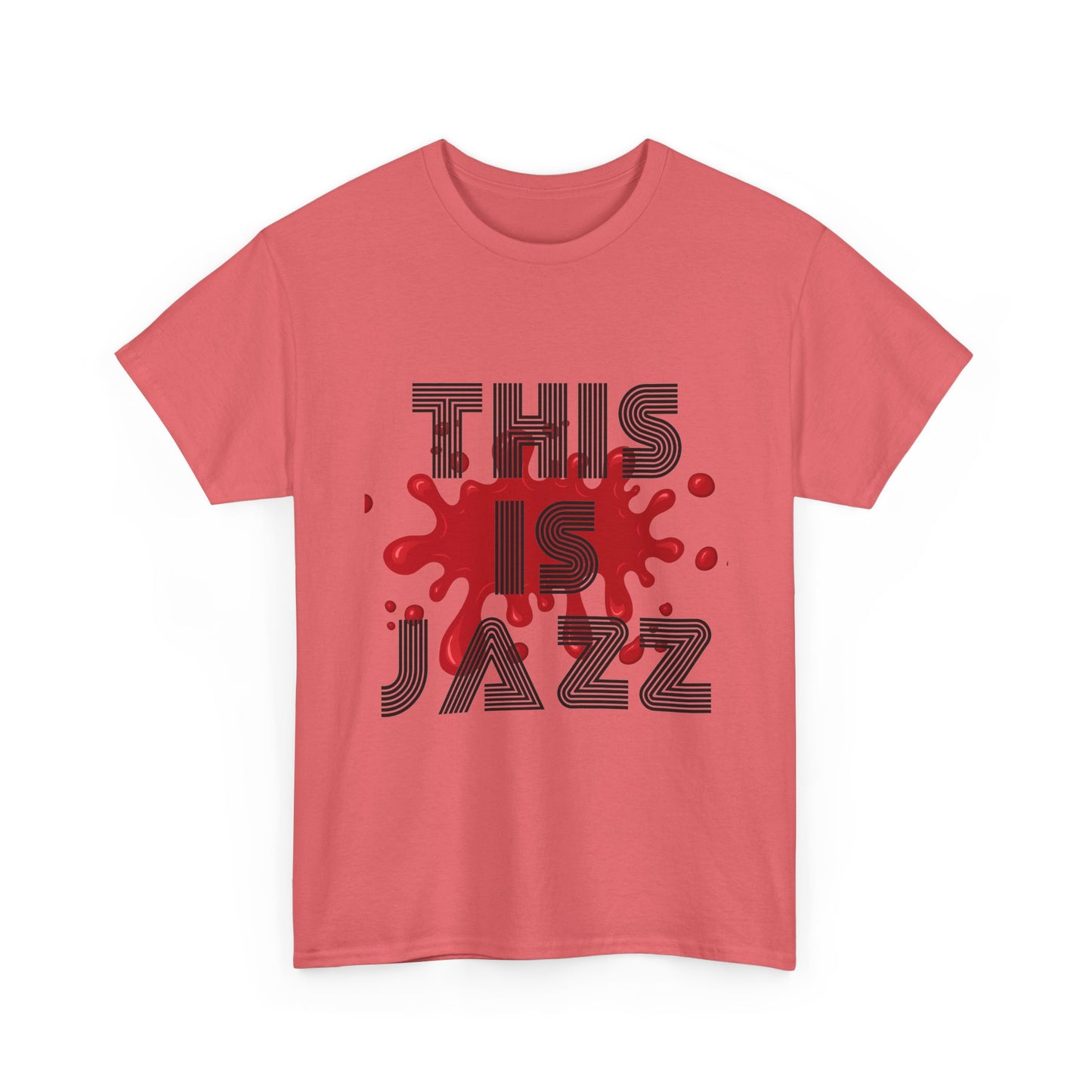 Music Nostalgia This Is Jazz Unisex Cotton Tee, Colorful Boho and Hippie Style Top, Artistic Typographic Design