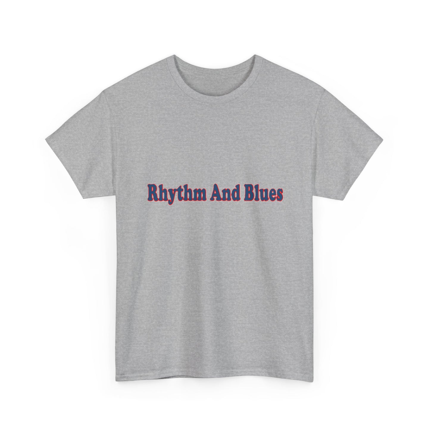 Music Nostalgia Rhythm And Blues Unisex Cotton Shirt, Colorful Boho and Hippie Style Top, Artistic Typographic Design Shirt