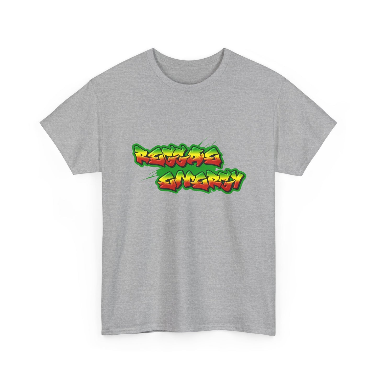 Music Nostalgia Reggae Energy Unisex Cotton Tee, Graffiti Style Design Graphic Tee, Artistic Typography Top