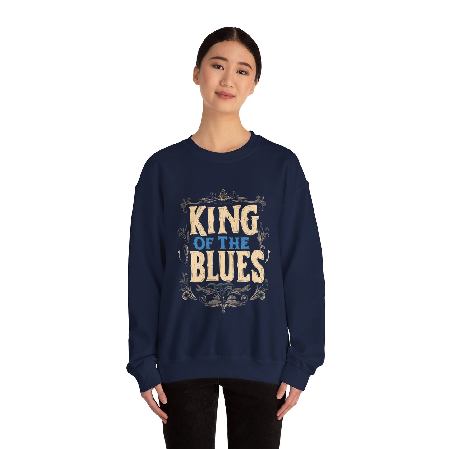 King of the Blues Sweatshirt, Music Nostalgia Crewneck, Rhythm and Blues Jumper, Unisex Band Merch, Blues Music Apparel